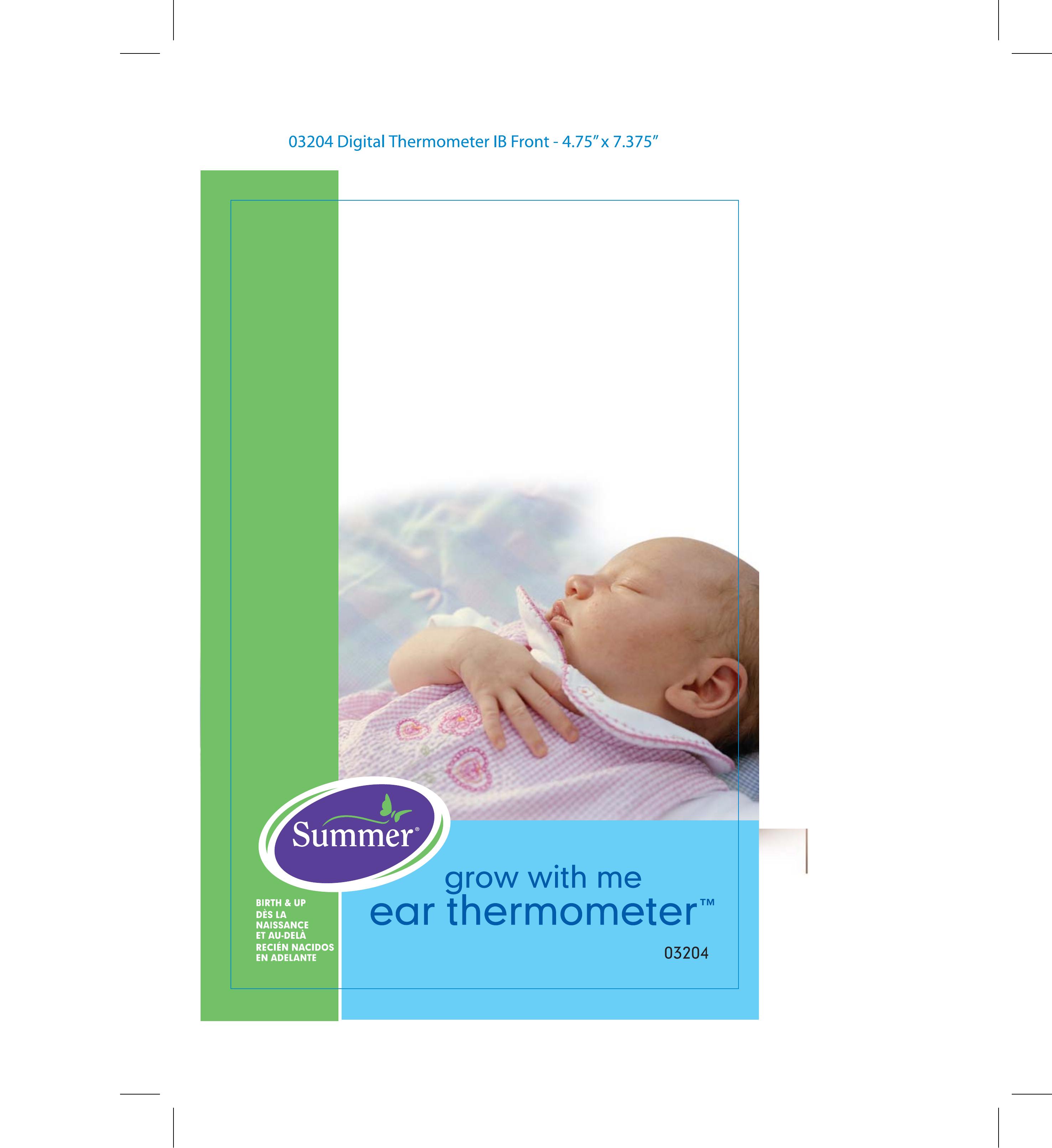 Summer Infant Ear Thermometer Thermometer User Manual