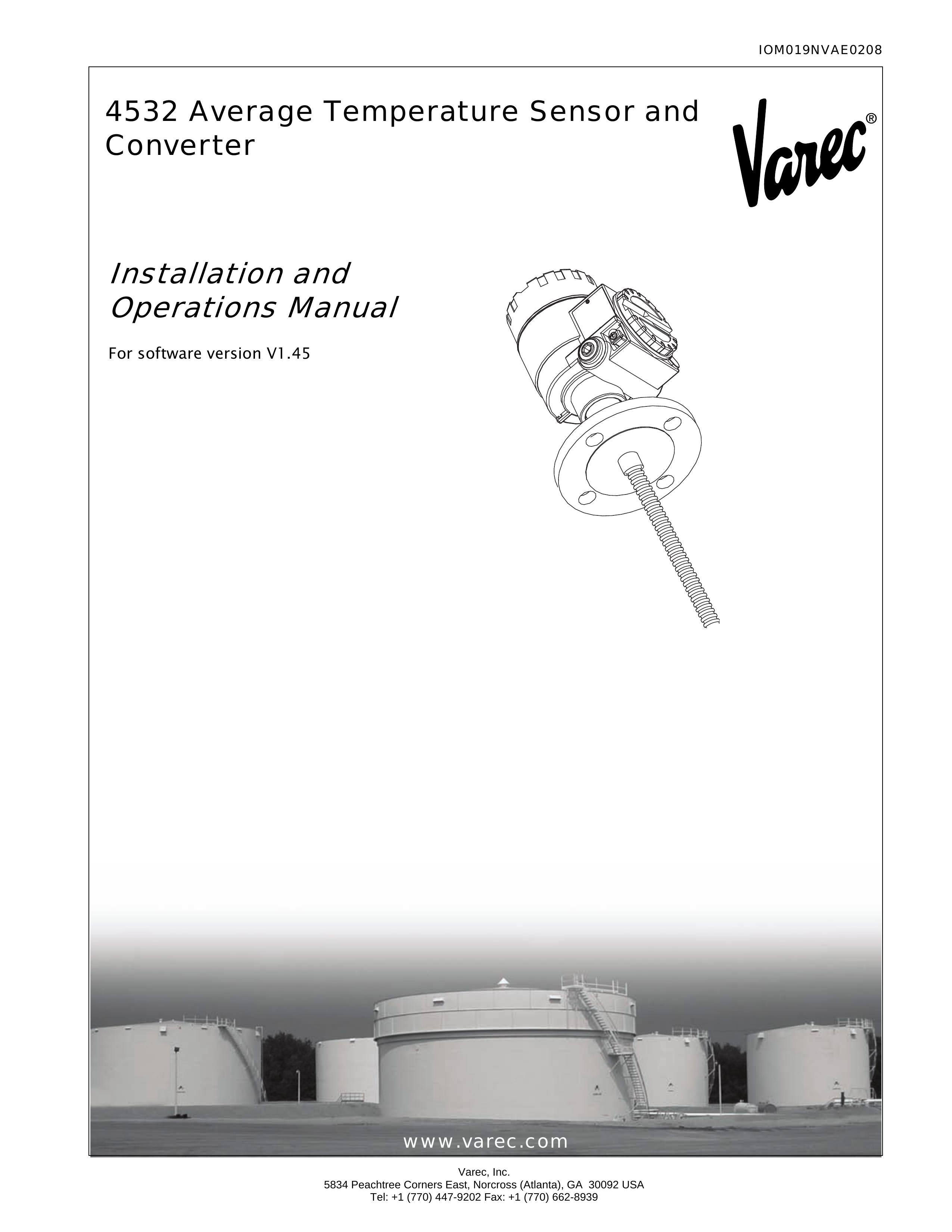 Varec 4532 Thermometer User Manual