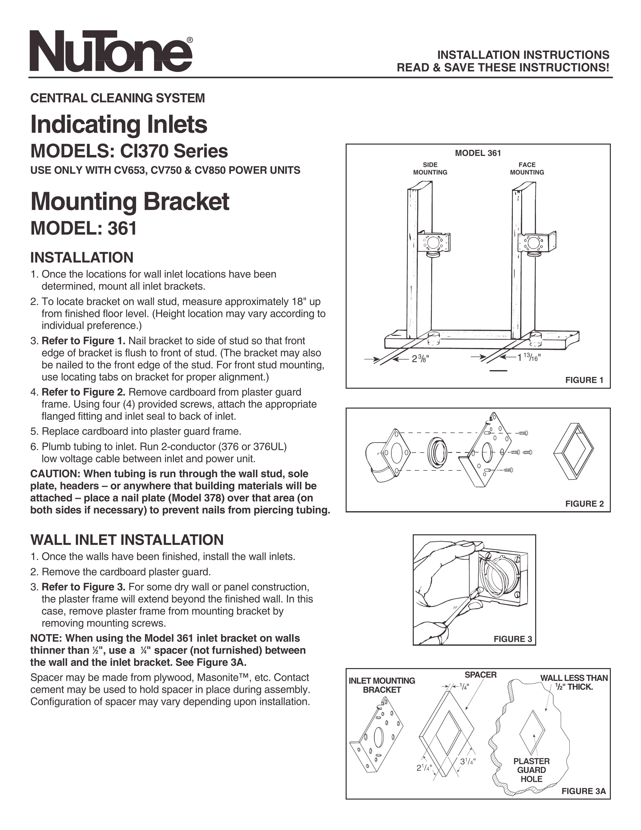 NuTone CI370 Ultrasonic Jewelry Cleaner User Manual