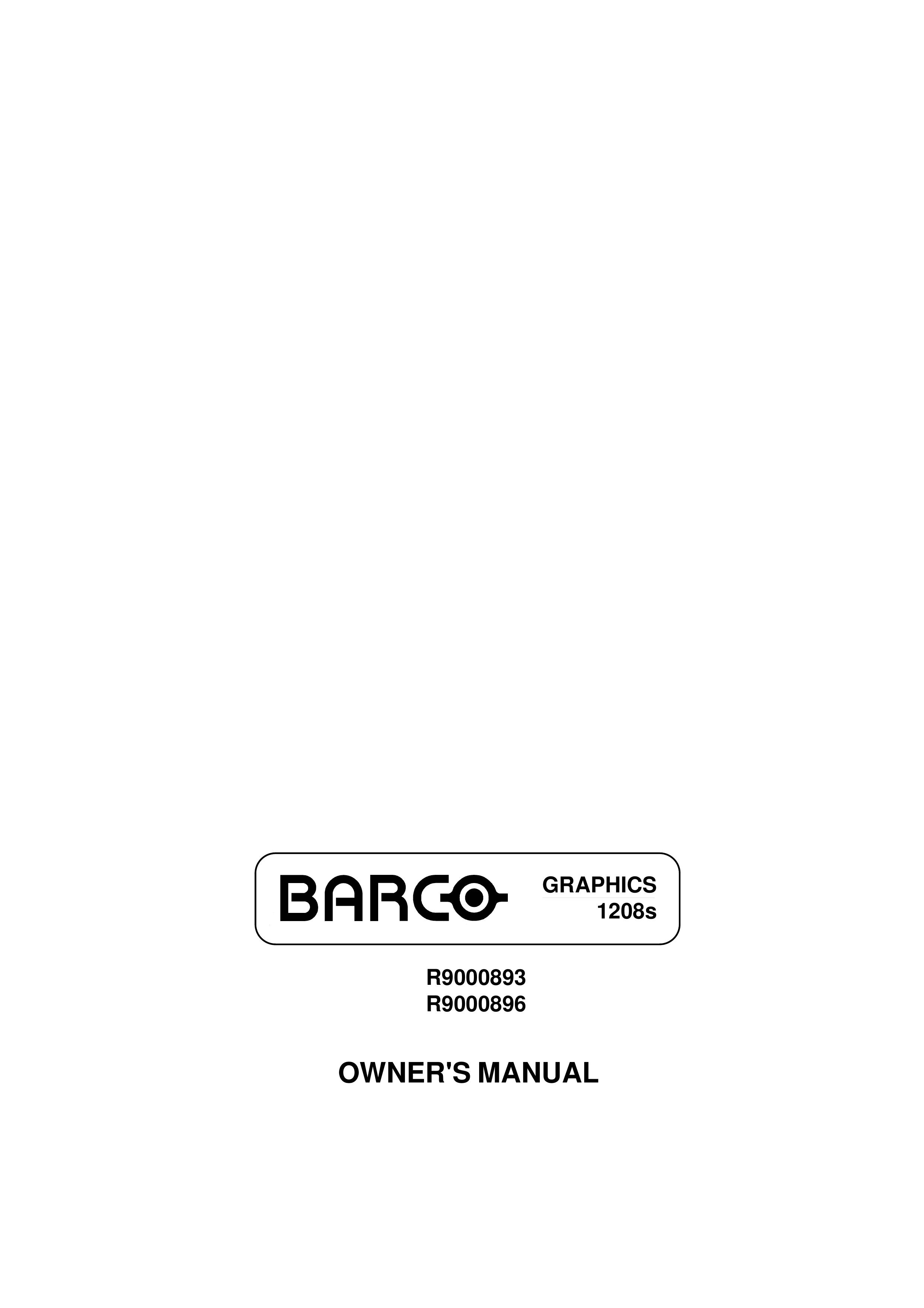 Barco R9000896 Wheelchair User Manual