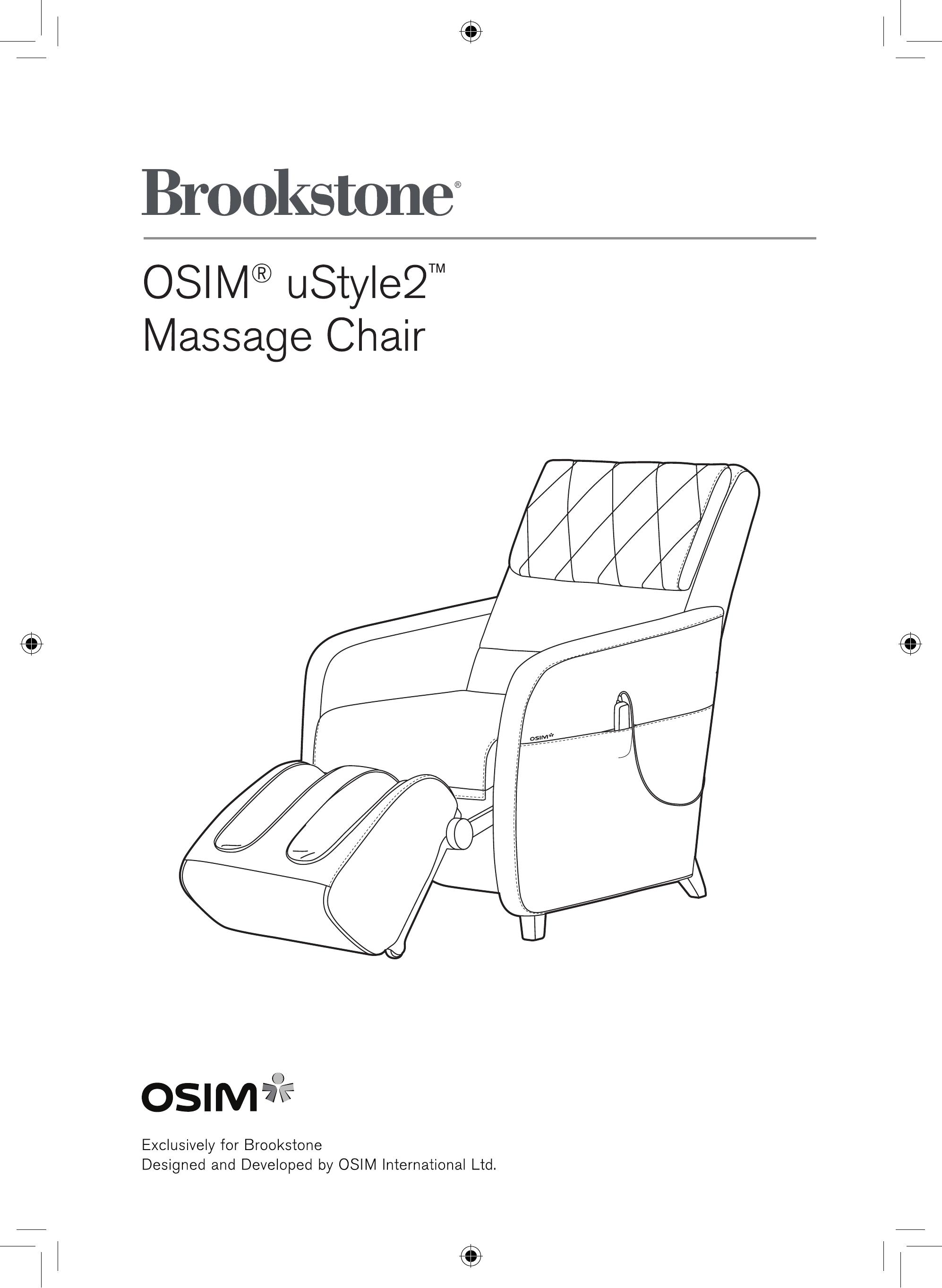 Brookstone OSIM USTYLE2 Wheelchair User Manual