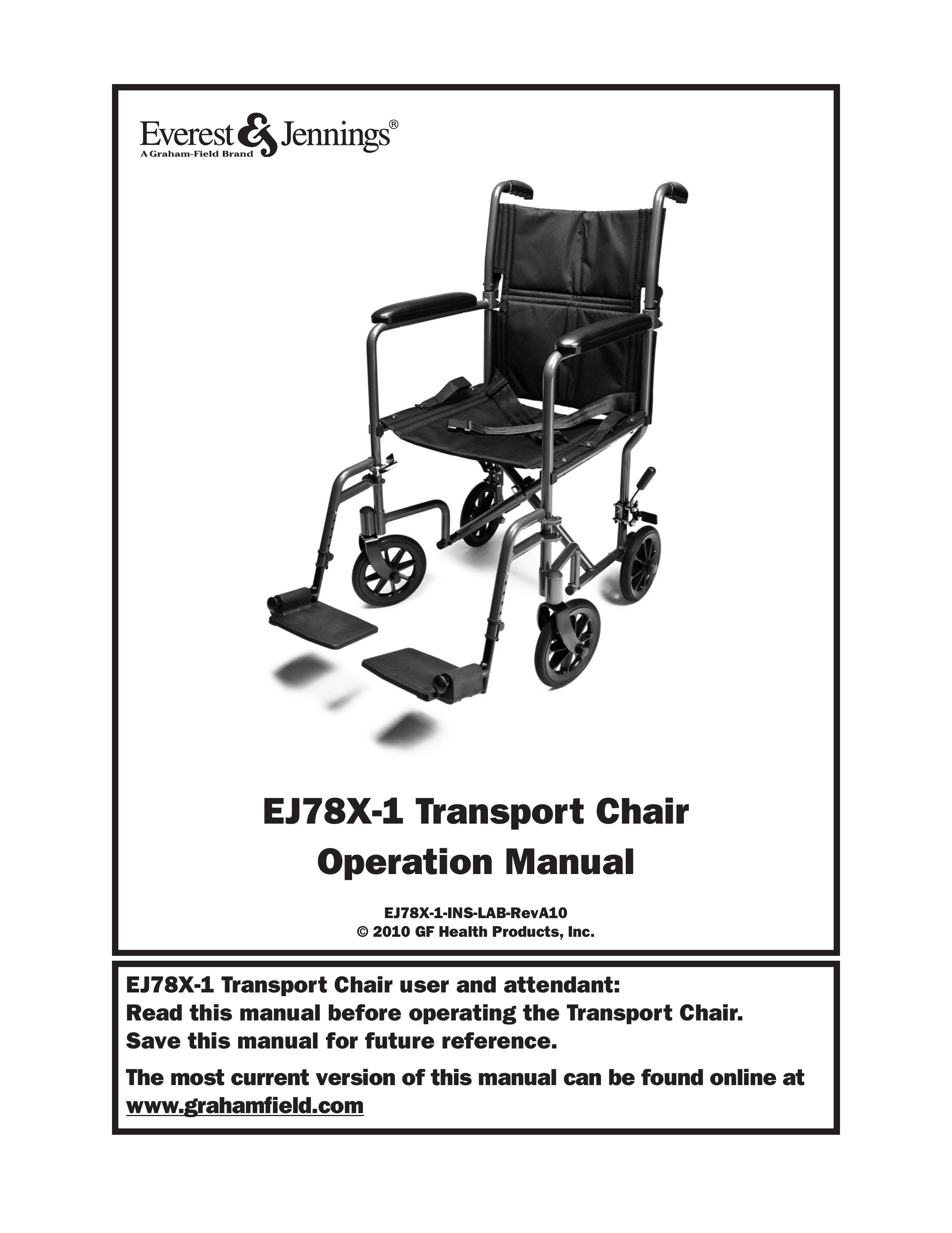 E&J EJ78X-1 Wheelchair User Manual