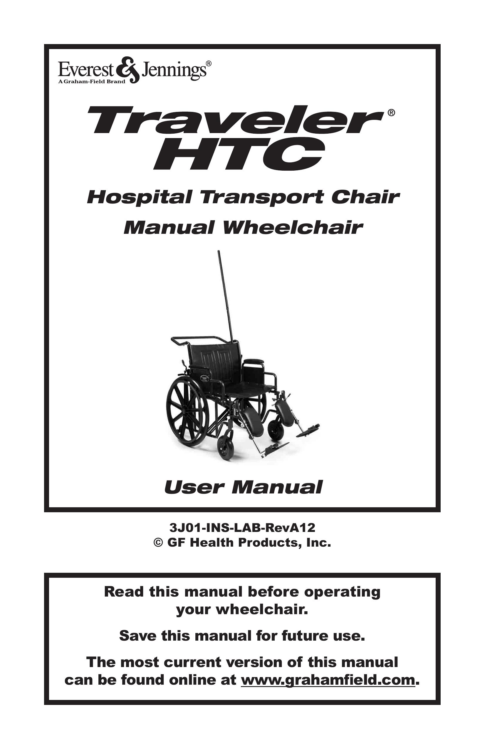 E&J Traveler HTC Wheelchair User Manual