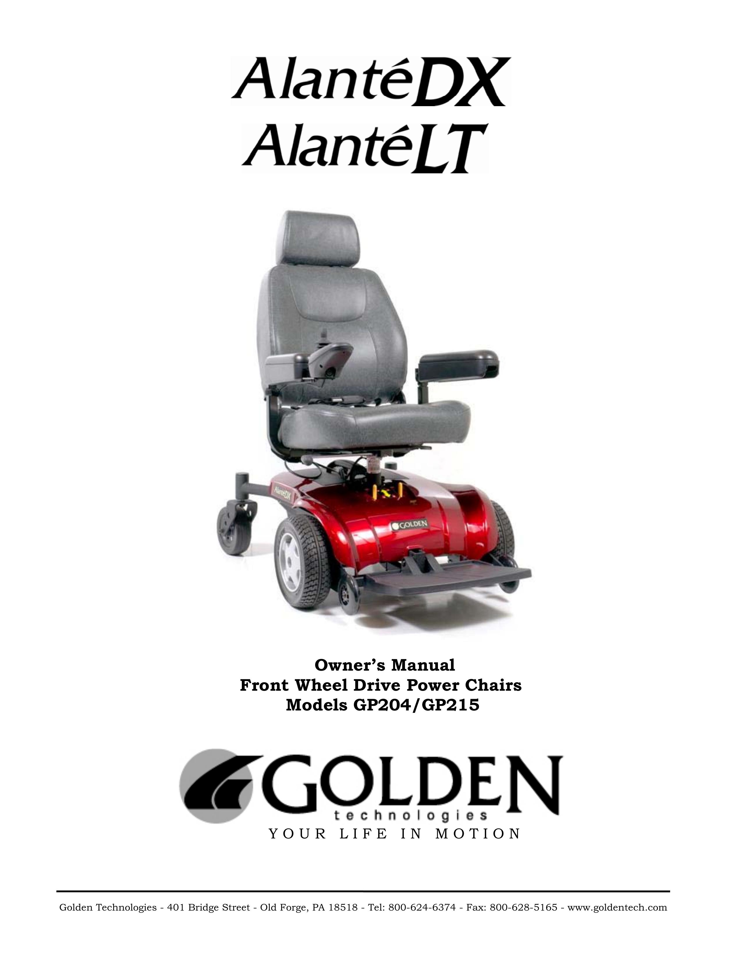 Golden Technologies GP215 Wheelchair User Manual