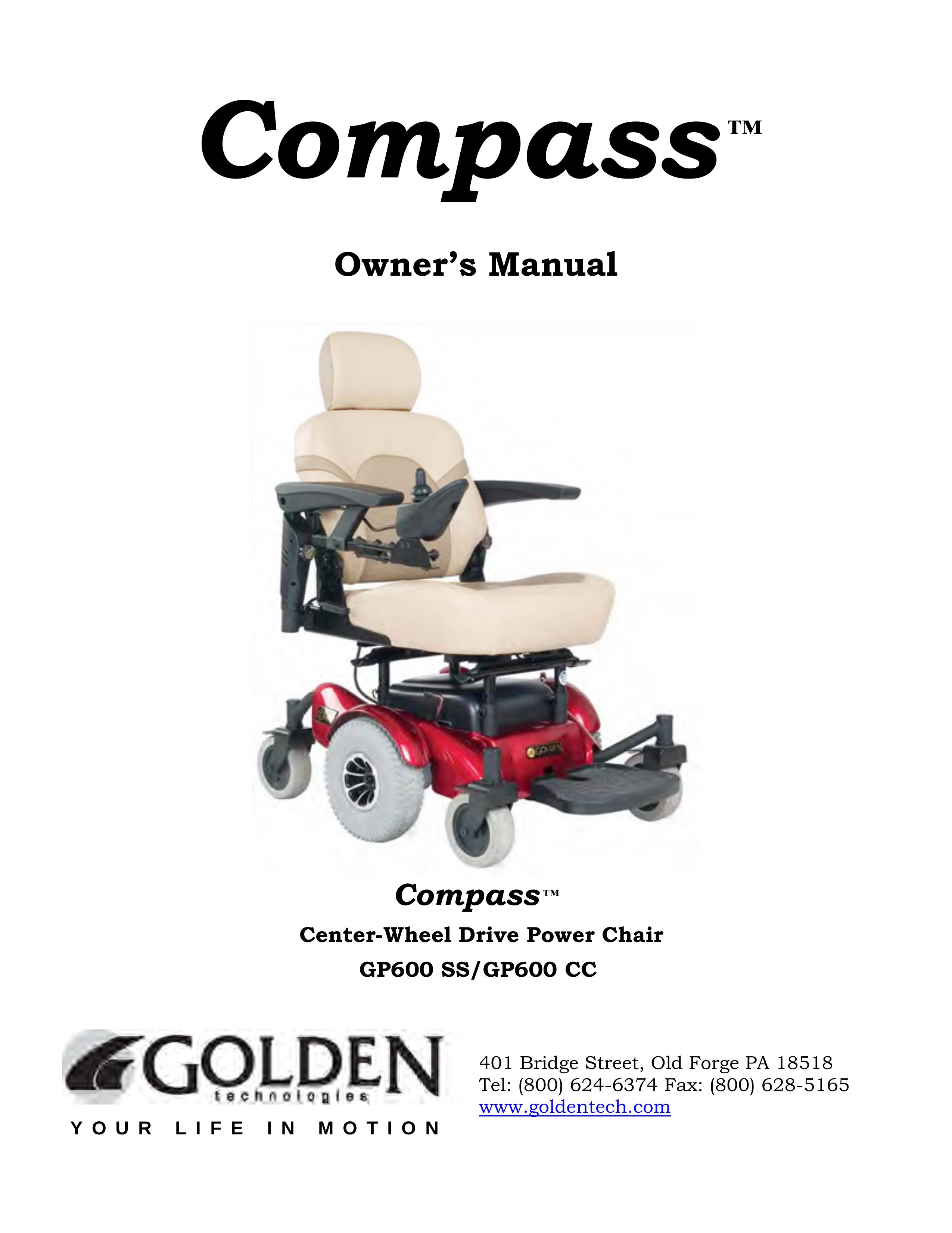 Golden Technologies GP600 CC Wheelchair User Manual