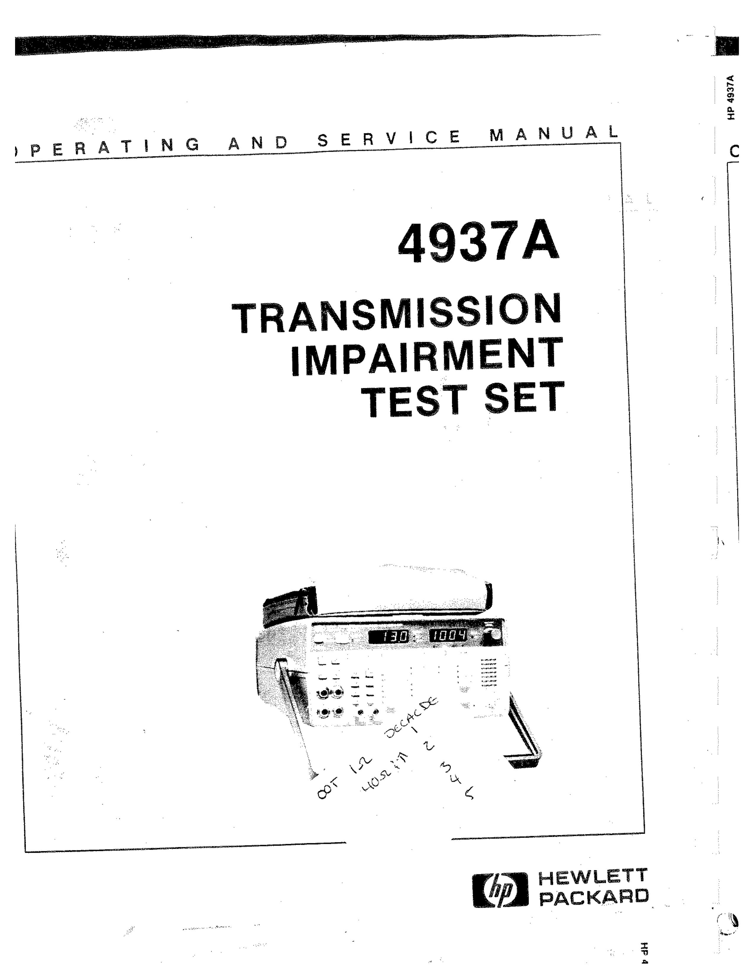 HP (Hewlett-Packard) 4937A Wheelchair User Manual
