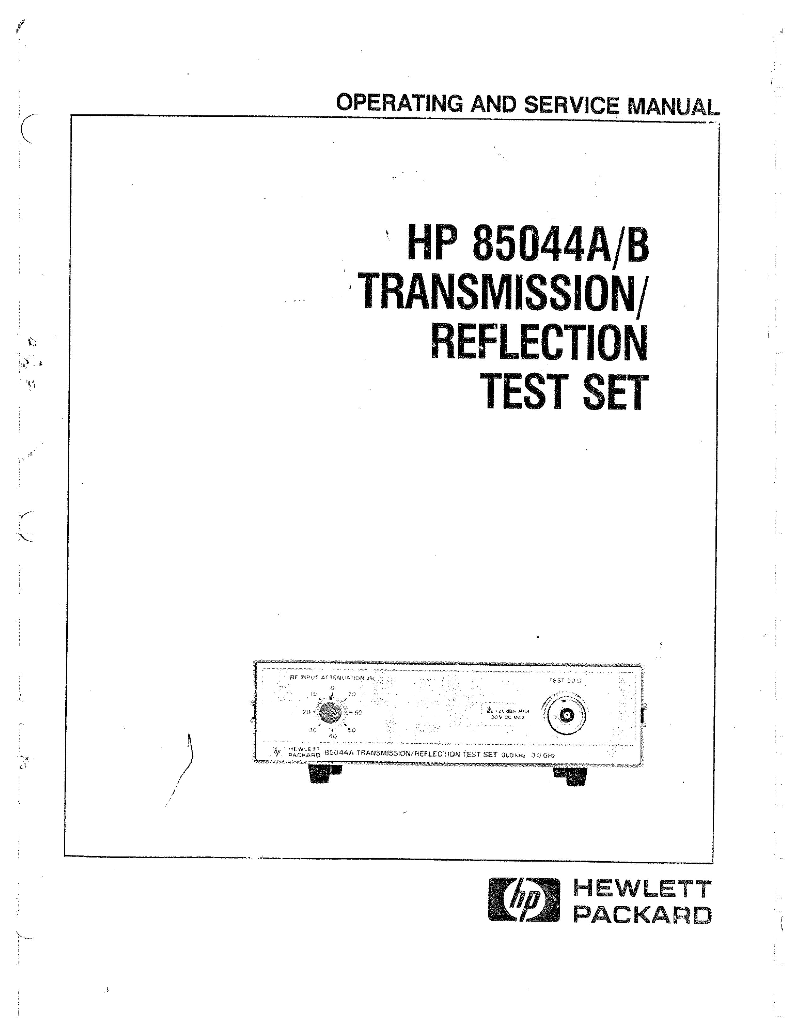 HP (Hewlett-Packard) 85044A Wheelchair User Manual
