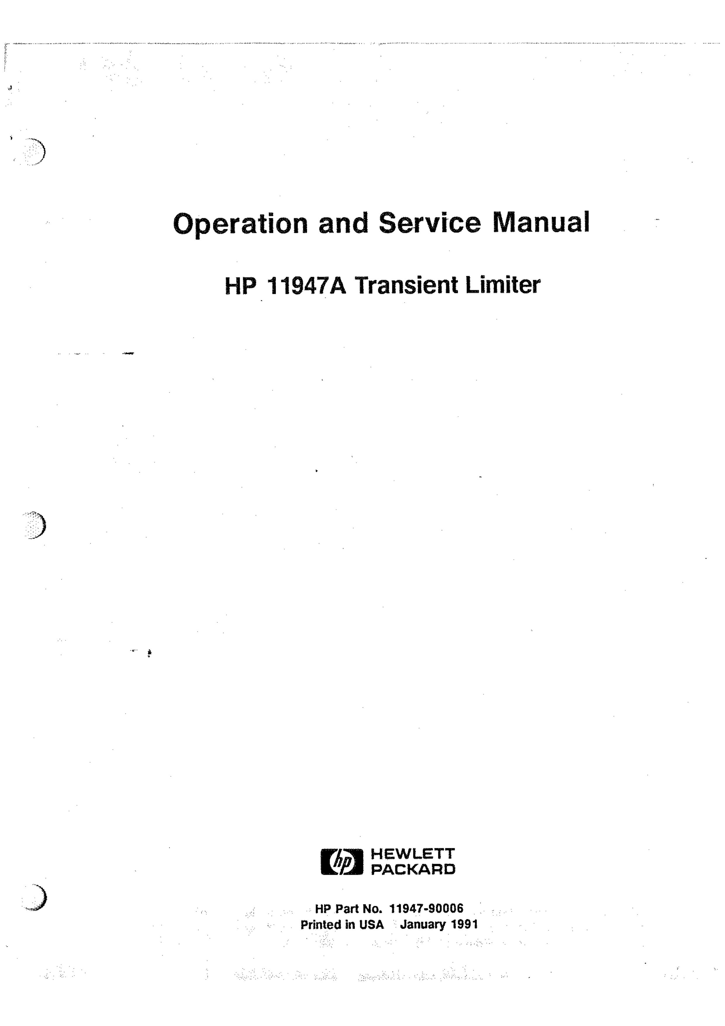 HP (Hewlett-Packard) HP 11947A Wheelchair User Manual