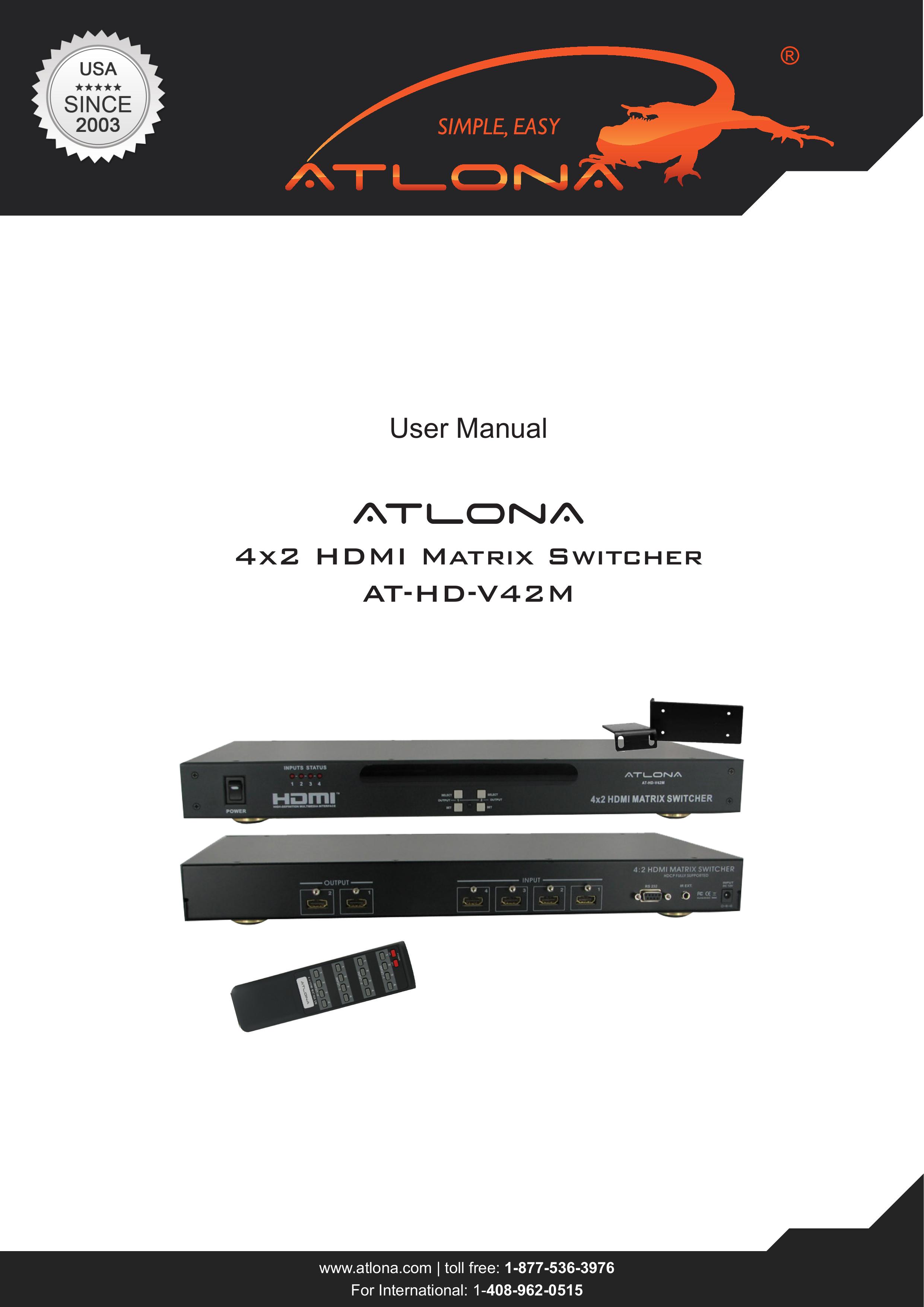 Atlona AT-HD-V42M Camcorder User Manual