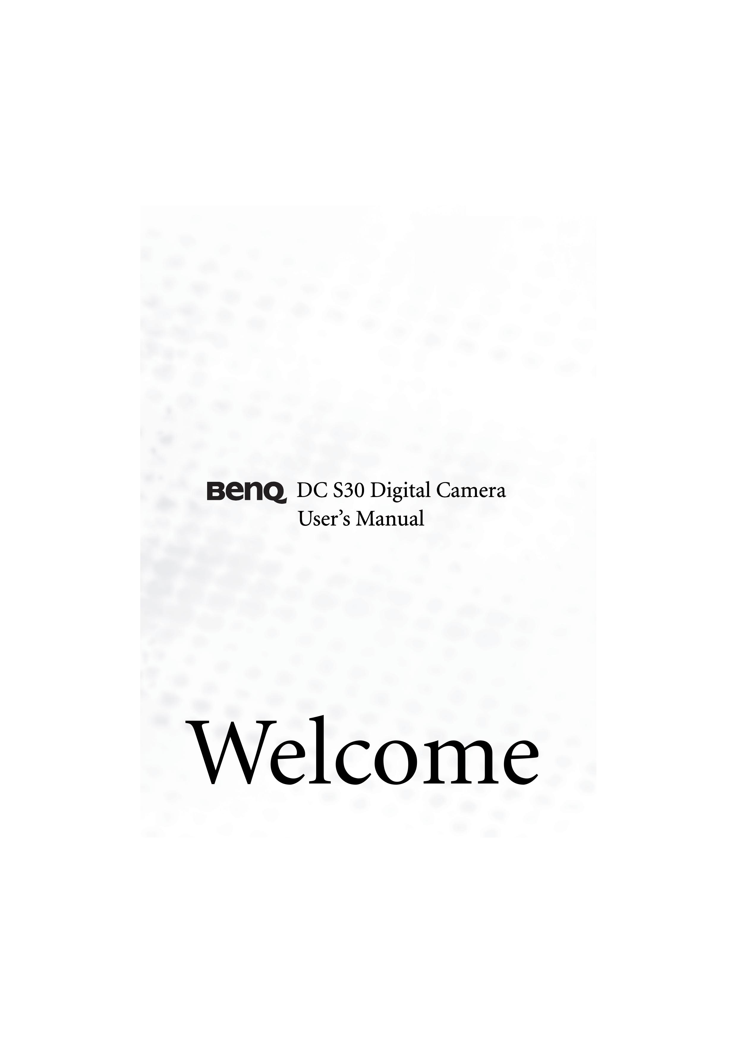 BenQ DC S30 Camcorder User Manual