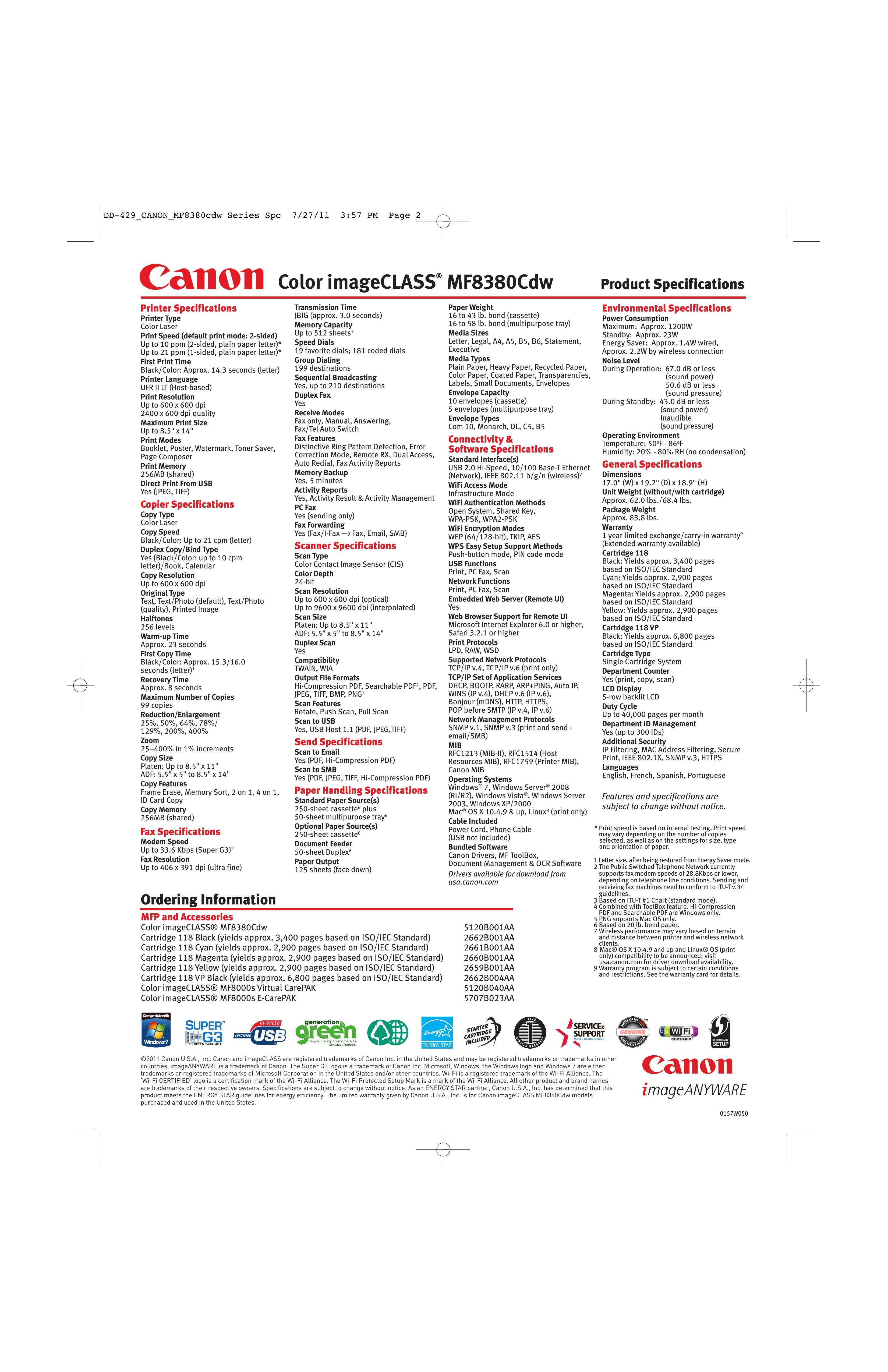 Canon 0157W050 Camcorder User Manual