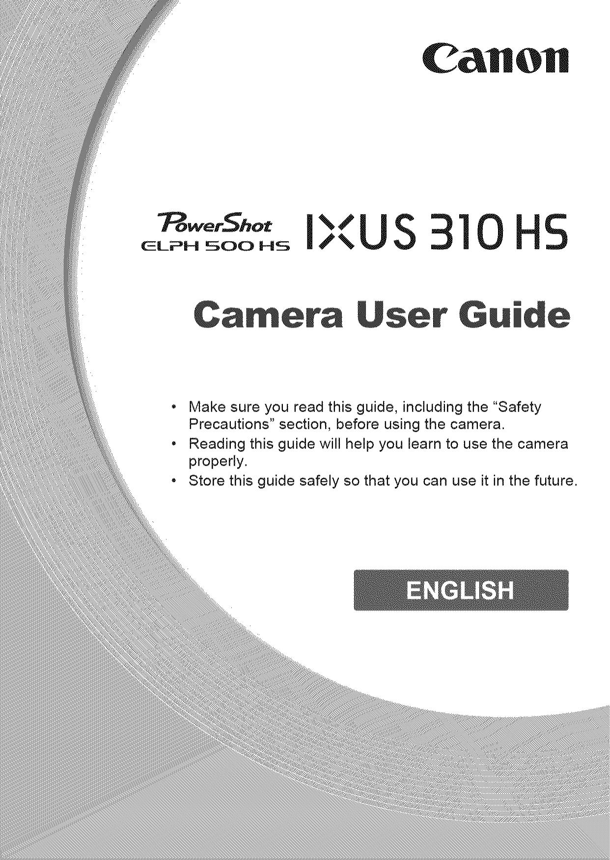 Canon 310 HS Camcorder User Manual