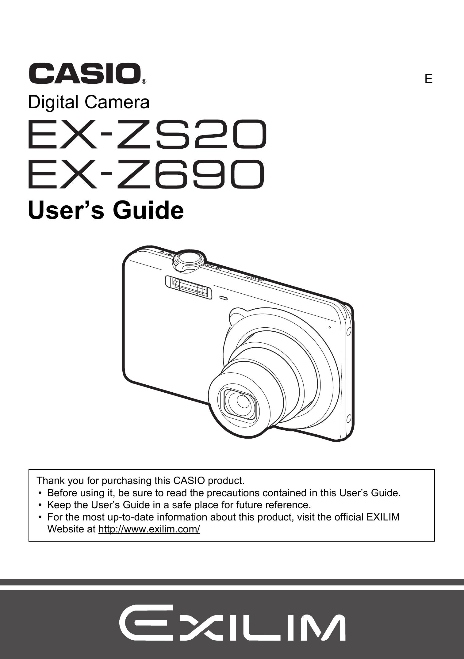 Casio EX-Z690 Camcorder User Manual