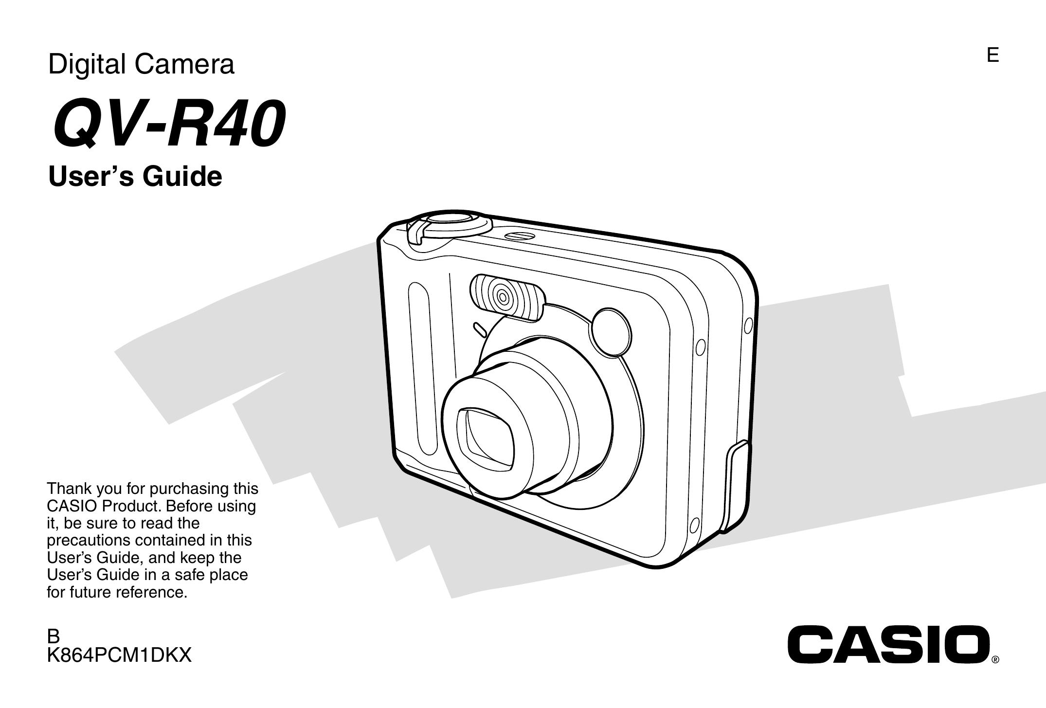 Casio QV-R40 Camcorder User Manual