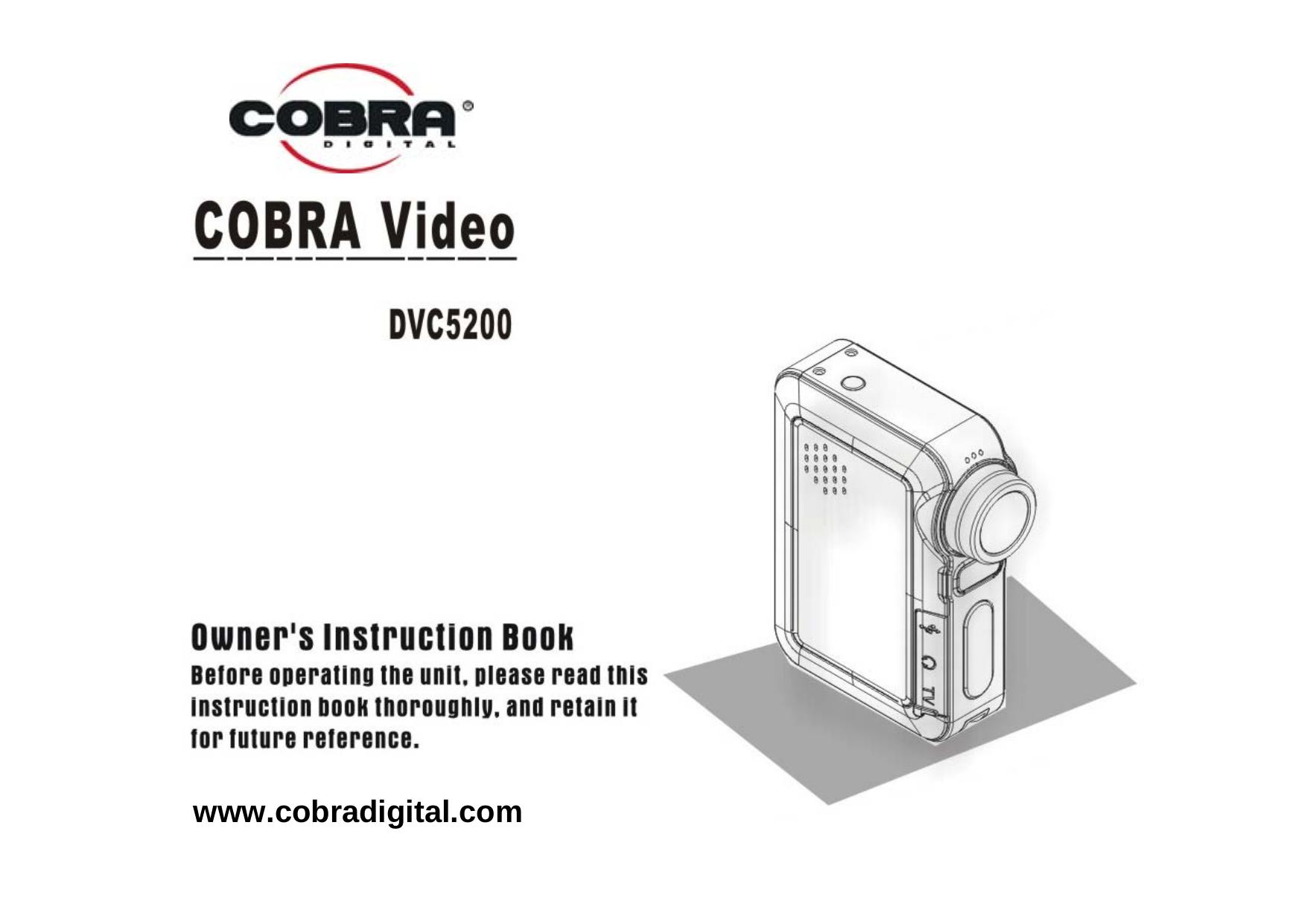 Cobra Digital DVC5200 Camcorder User Manual