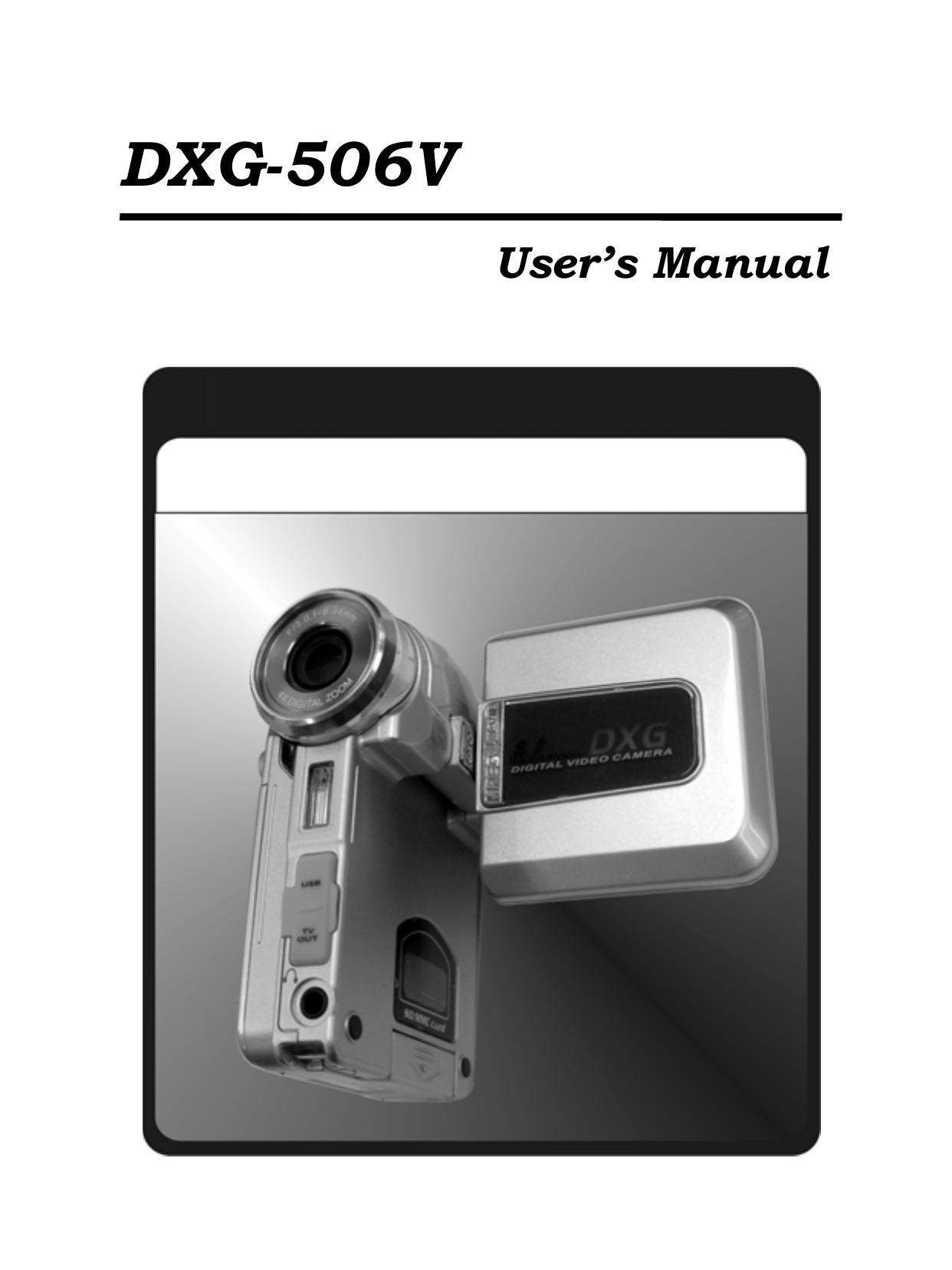 DXG Technology DXG-506V Camcorder User Manual