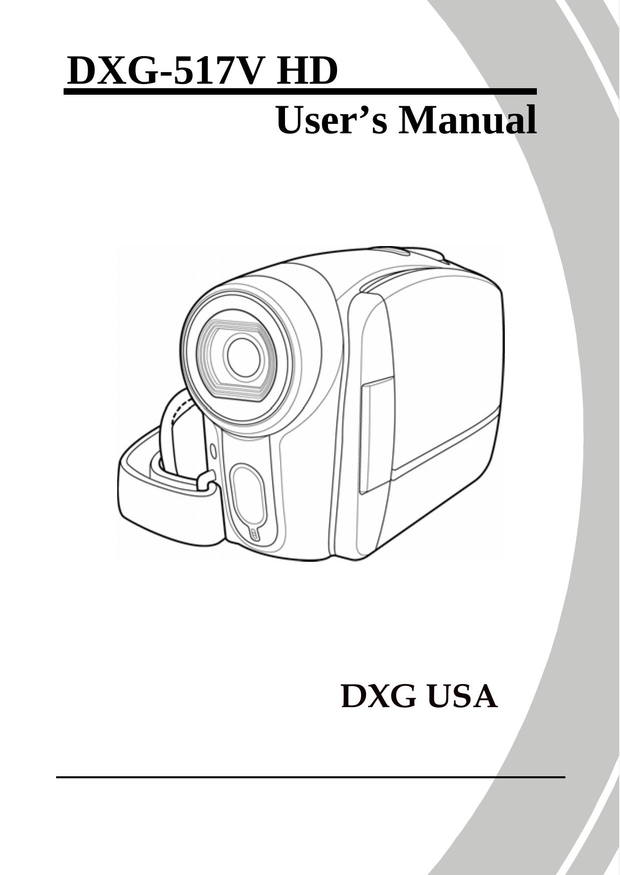 DXG Technology DXG-517V HD Camcorder User Manual