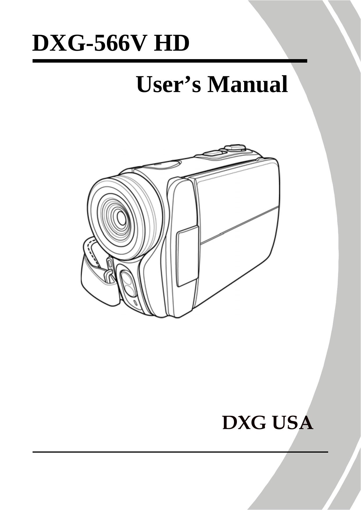 DXG Technology DXG-566V HD Camcorder User Manual
