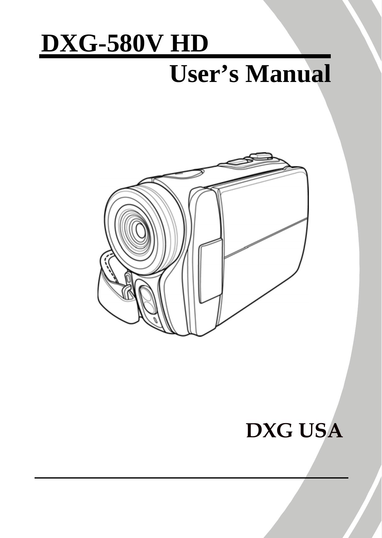DXG Technology DXG-580V HD Camcorder User Manual