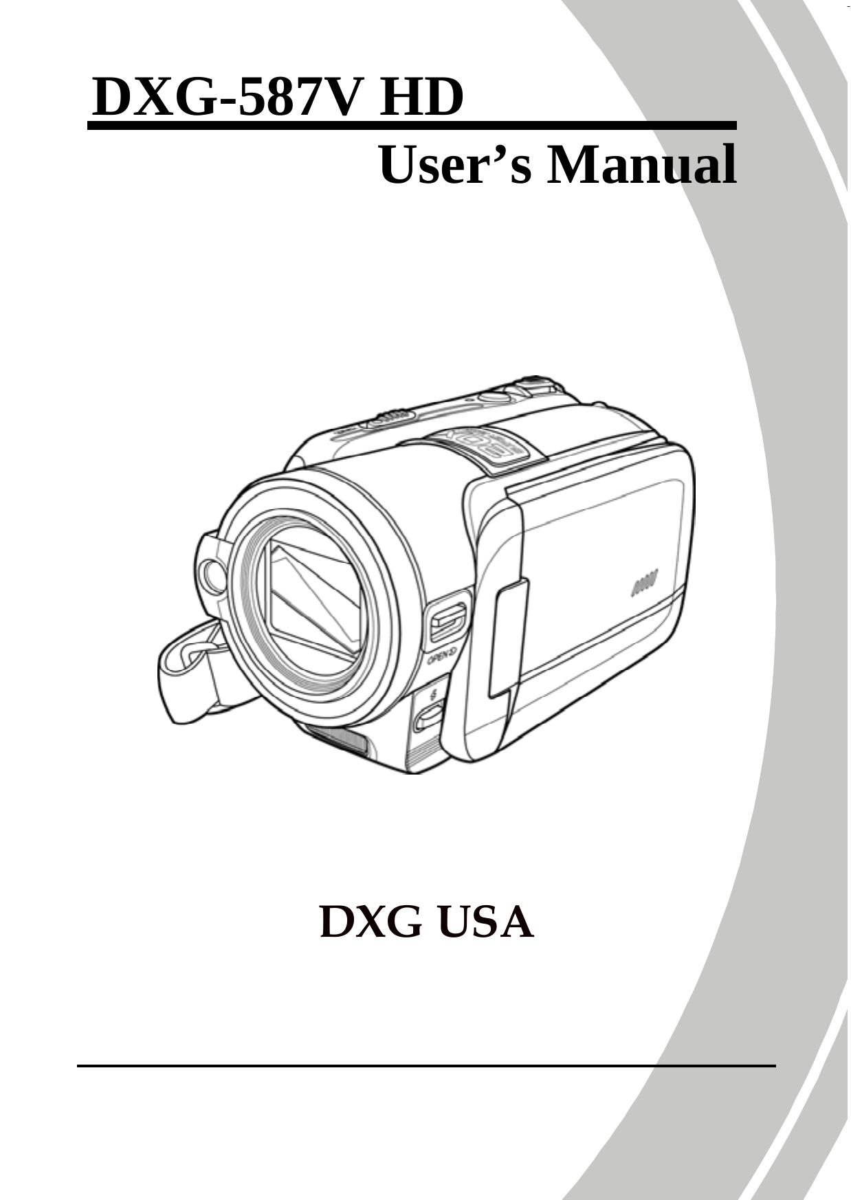 DXG Technology DXG-587V HD Camcorder User Manual