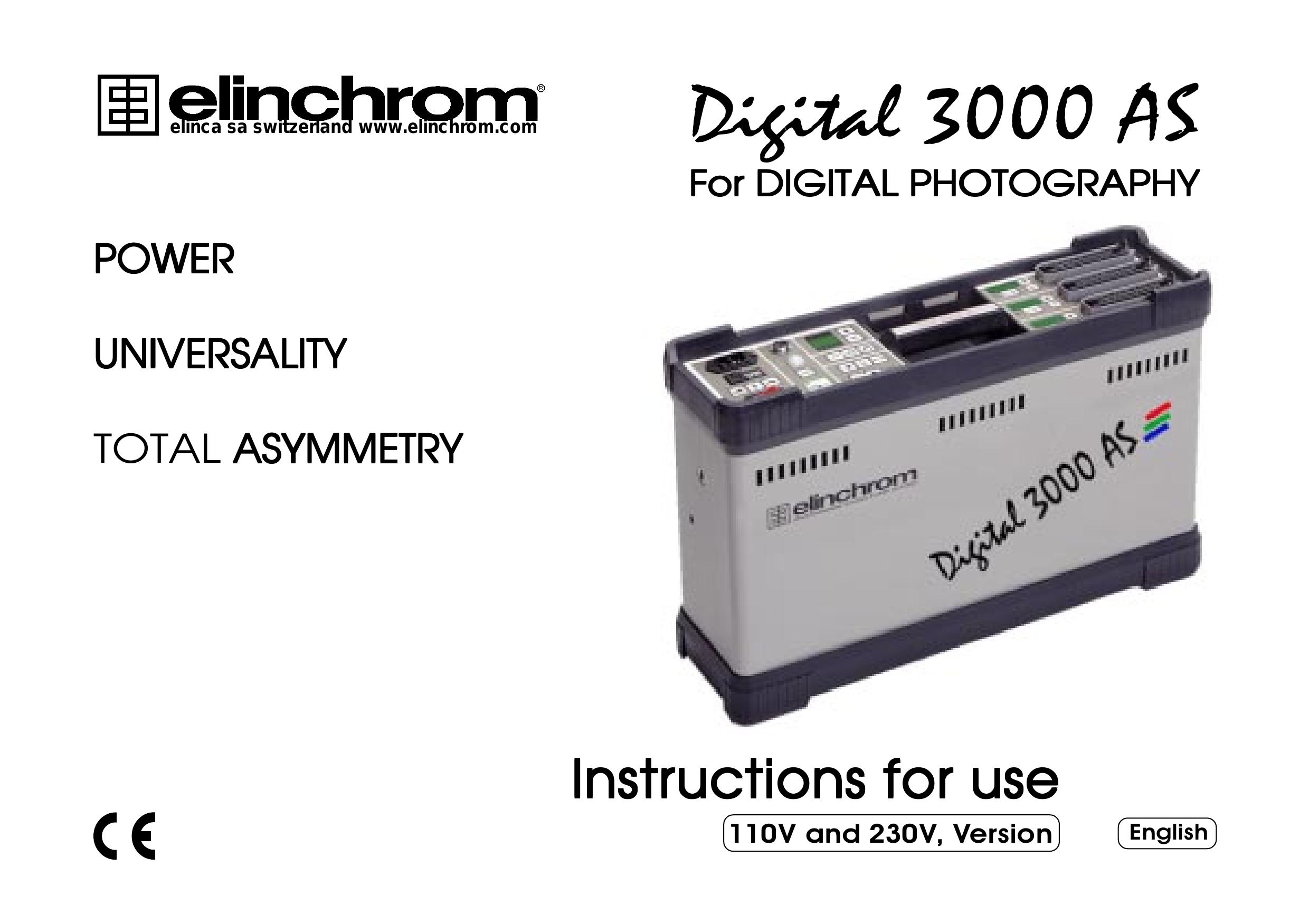 Elinchrom Digital 3000 AS Camcorder User Manual