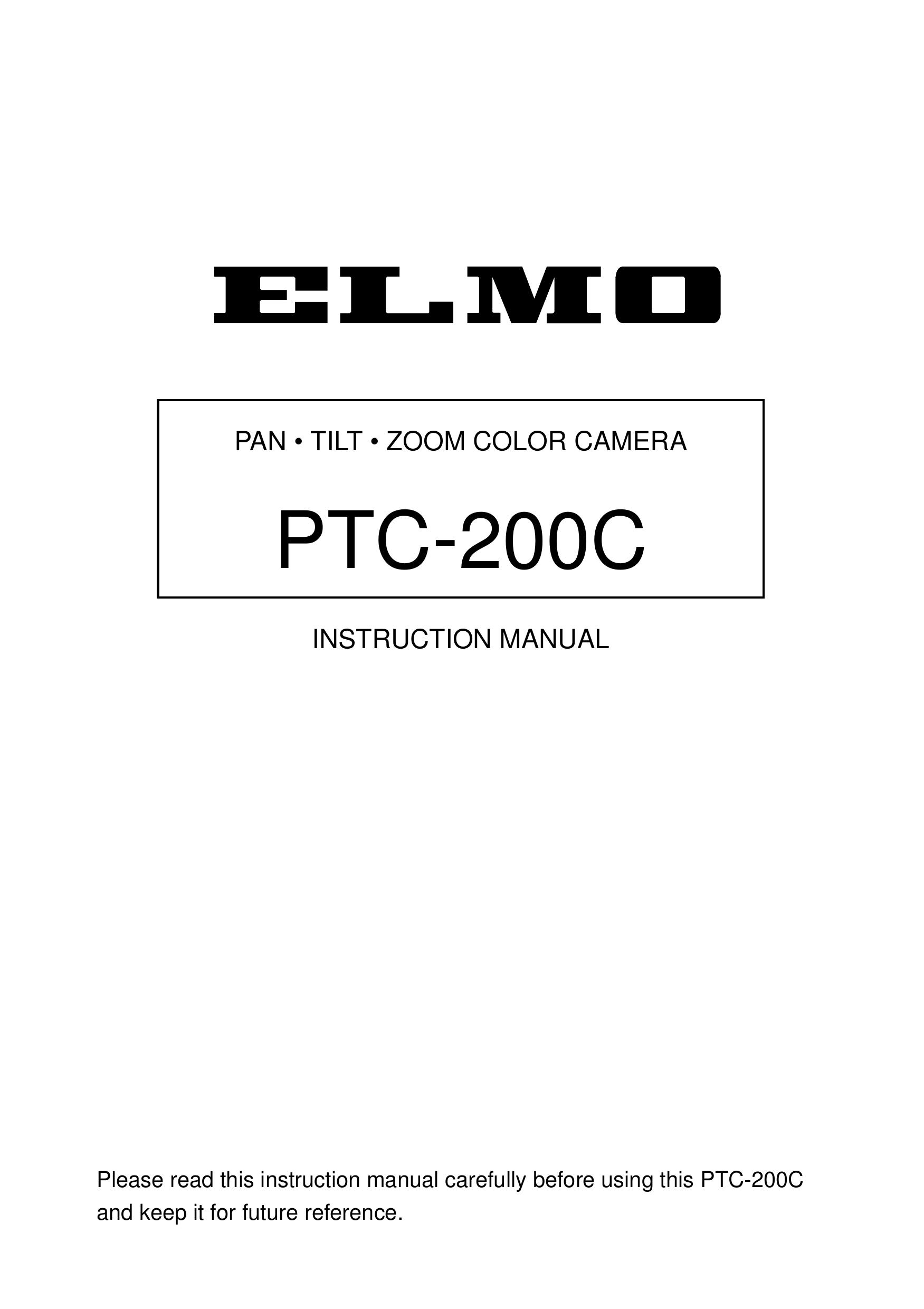 Elmo PTC-200C Camcorder User Manual