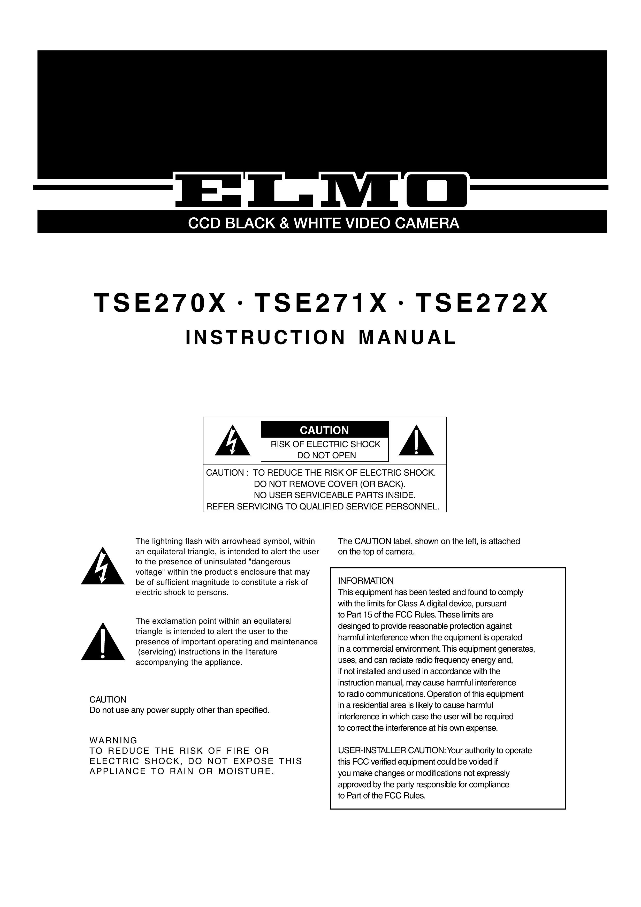 Elmo TSE270X Camcorder User Manual