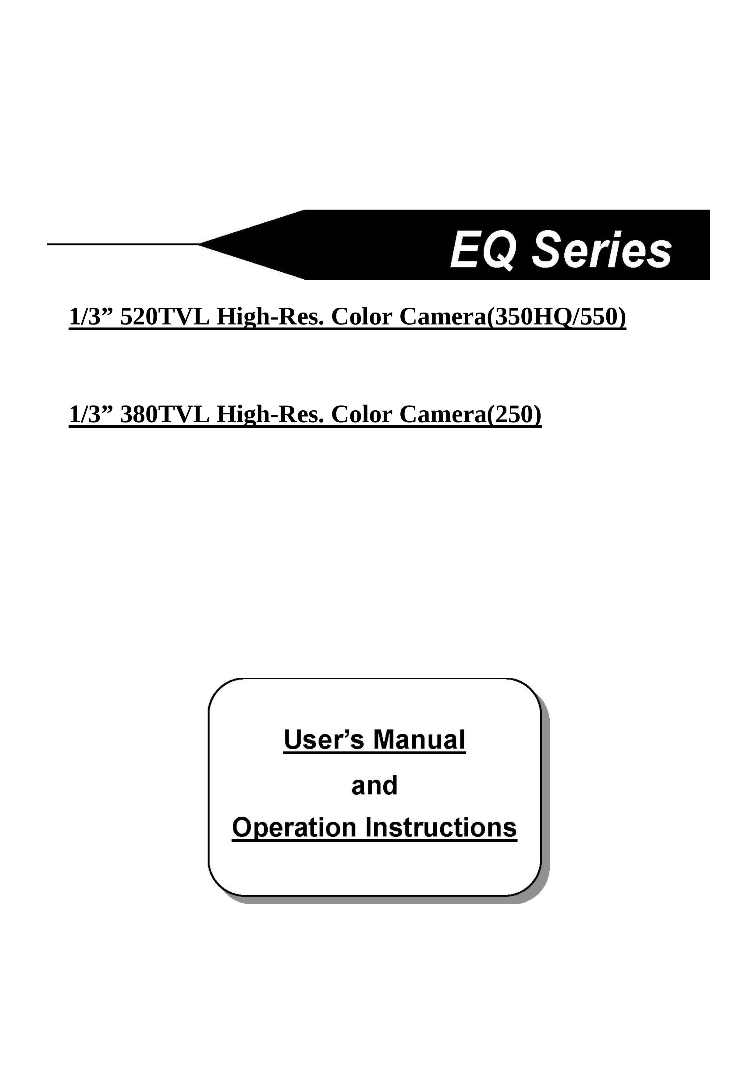 EverFocus 520TVL, 380TVL Camcorder User Manual