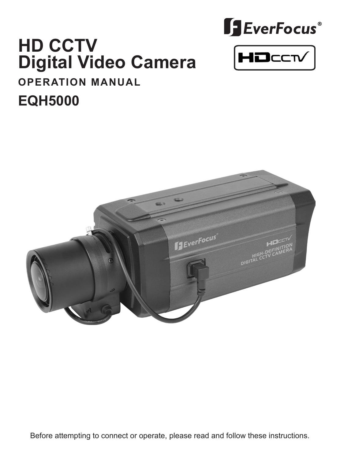 EverFocus EQH5000 Camcorder User Manual