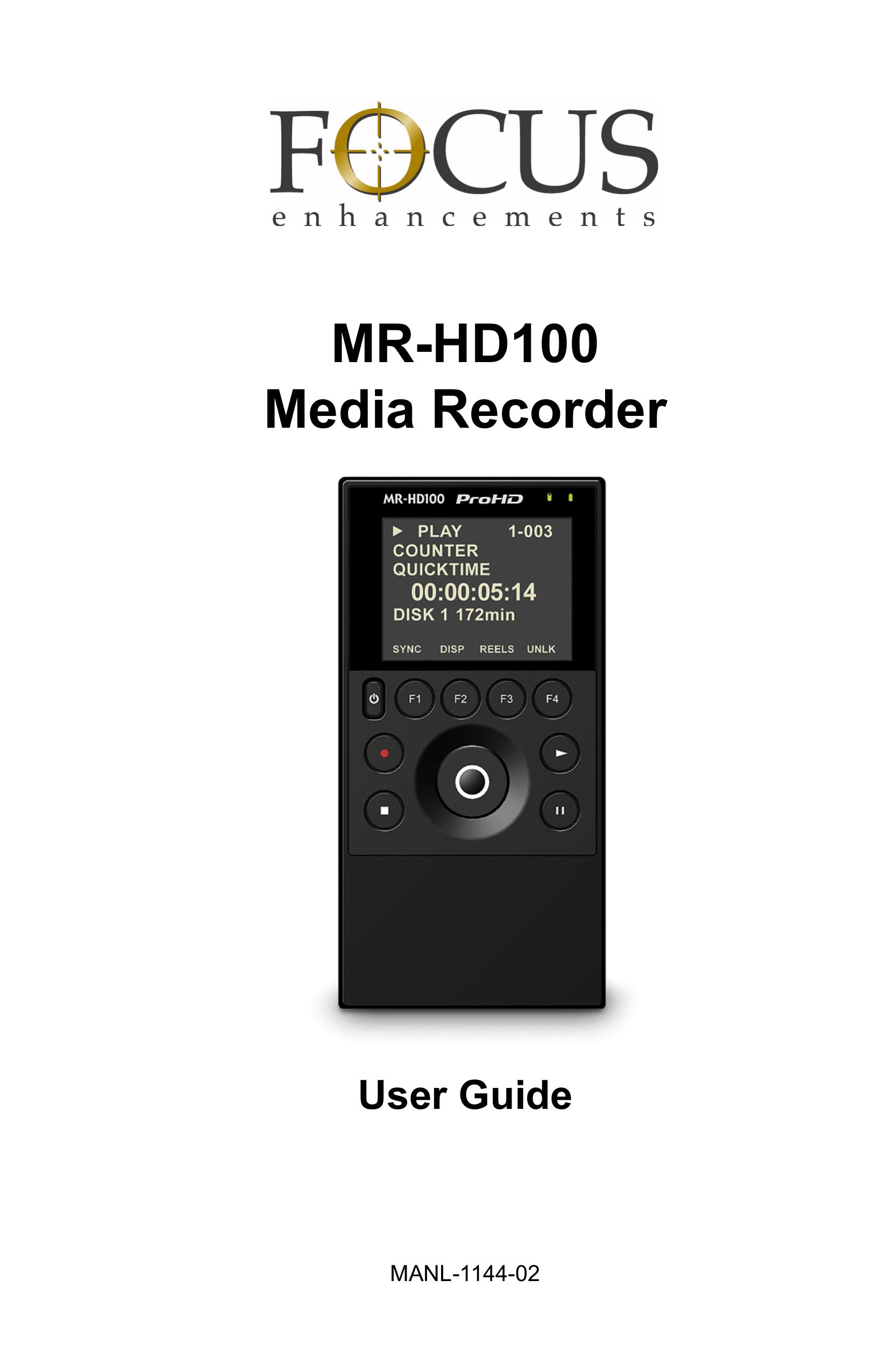 FOCUS Enhancements MR-HD100 Camcorder User Manual