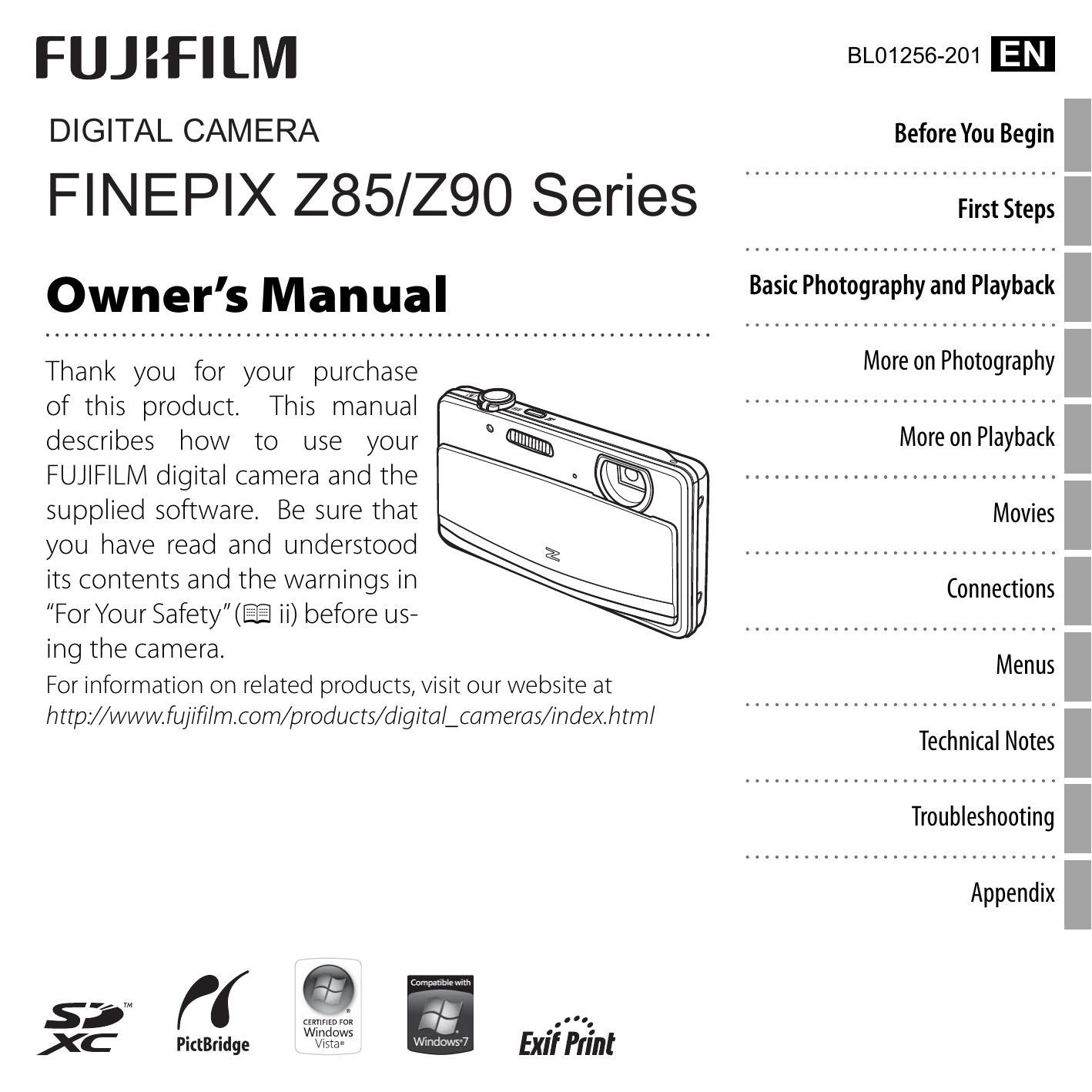 FujiFilm 16126002 Camcorder User Manual