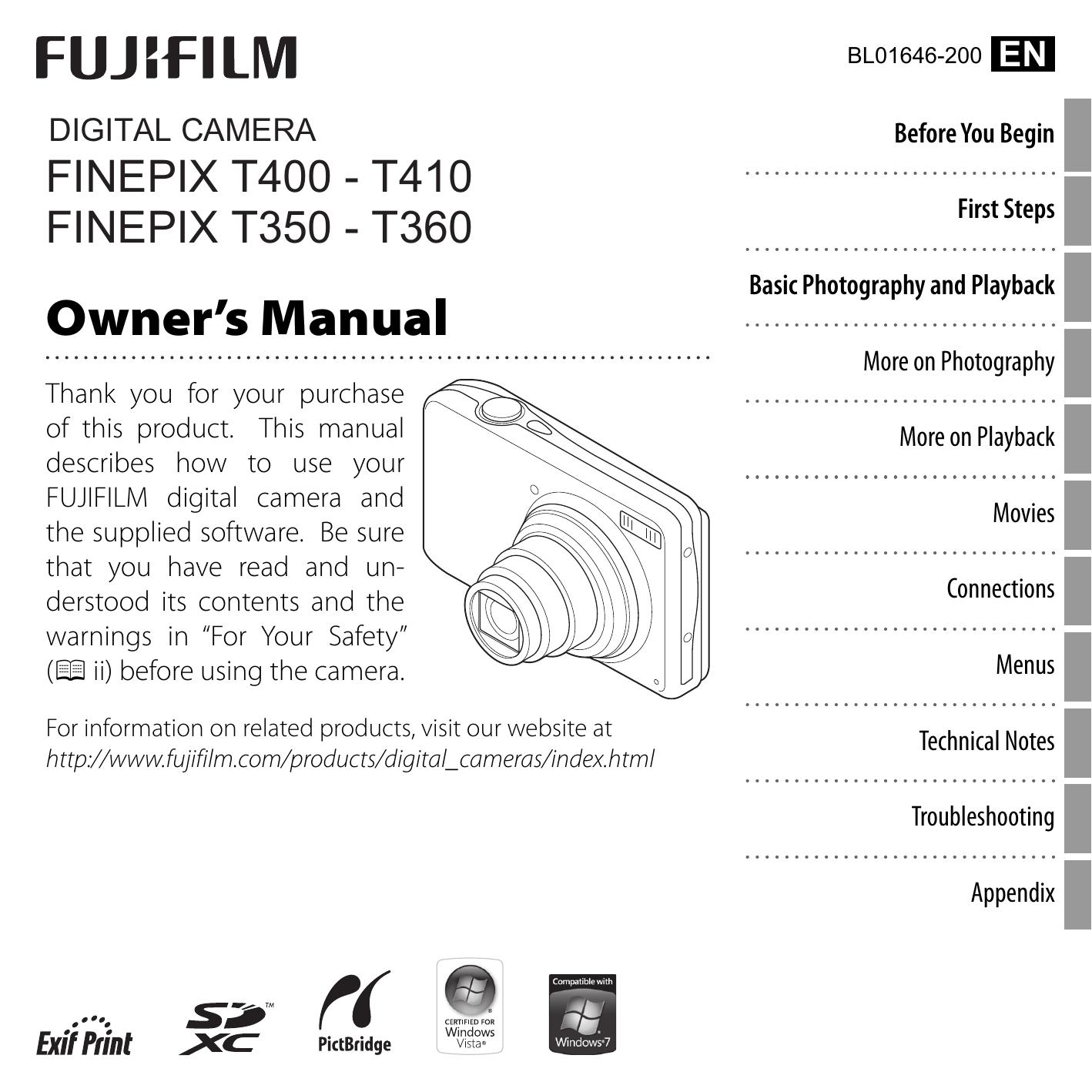 FujiFilm 16221589 Camcorder User Manual