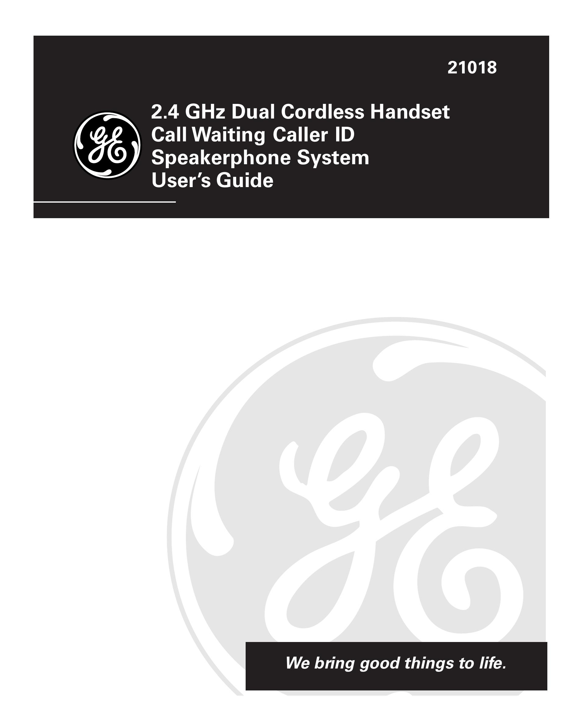 GE 21018 Camcorder User Manual