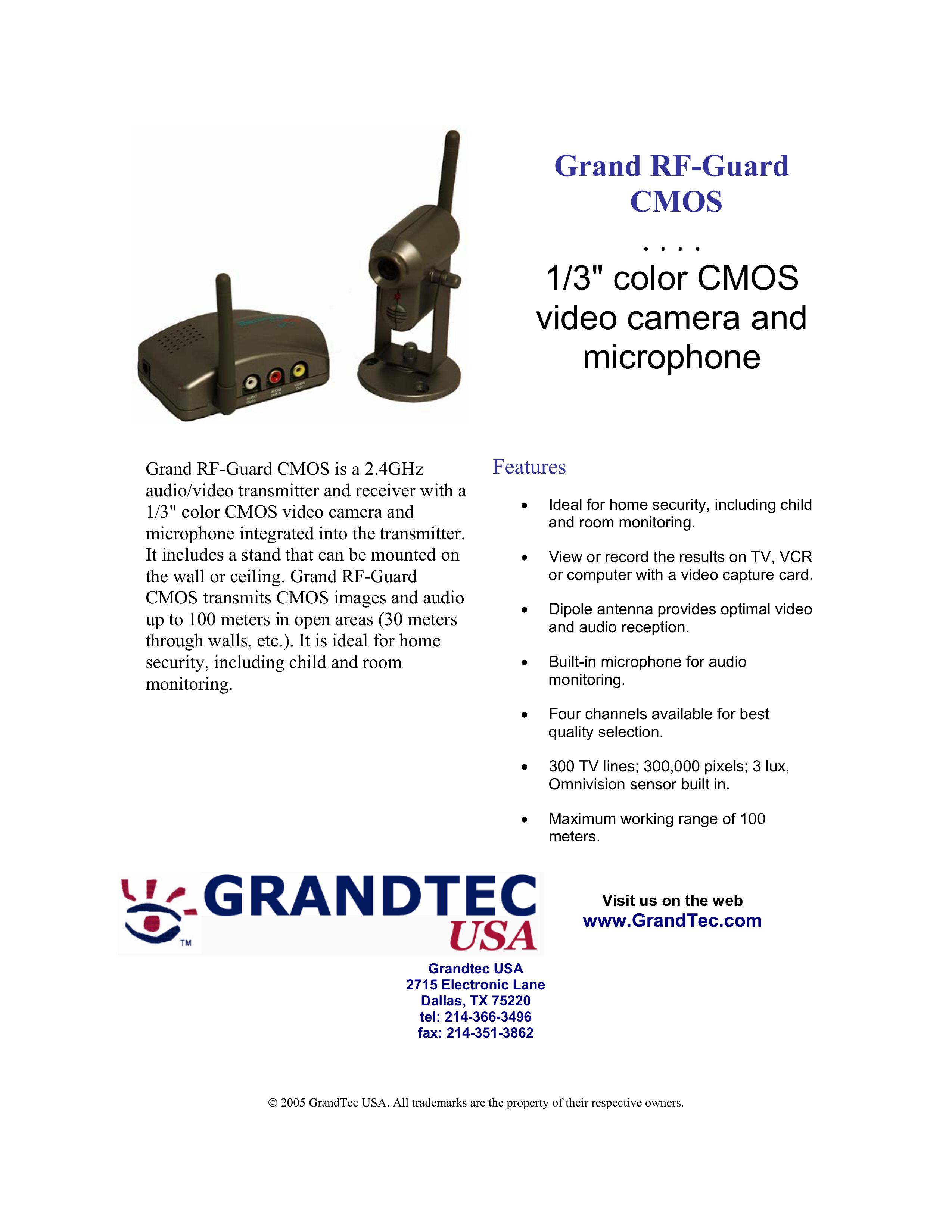 GrandTec CMS-4000 Camcorder User Manual