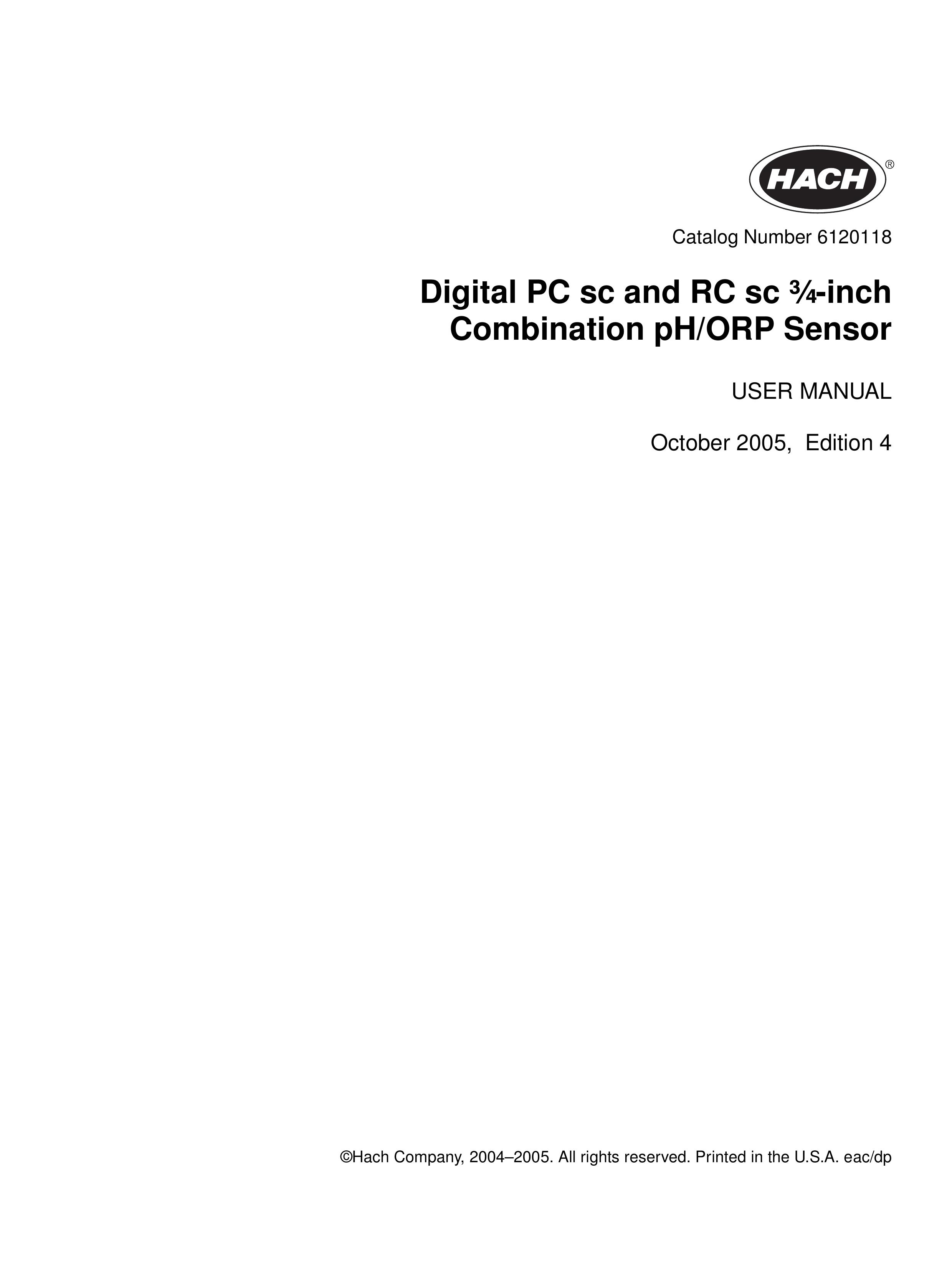 Hach 6120118 Camcorder User Manual