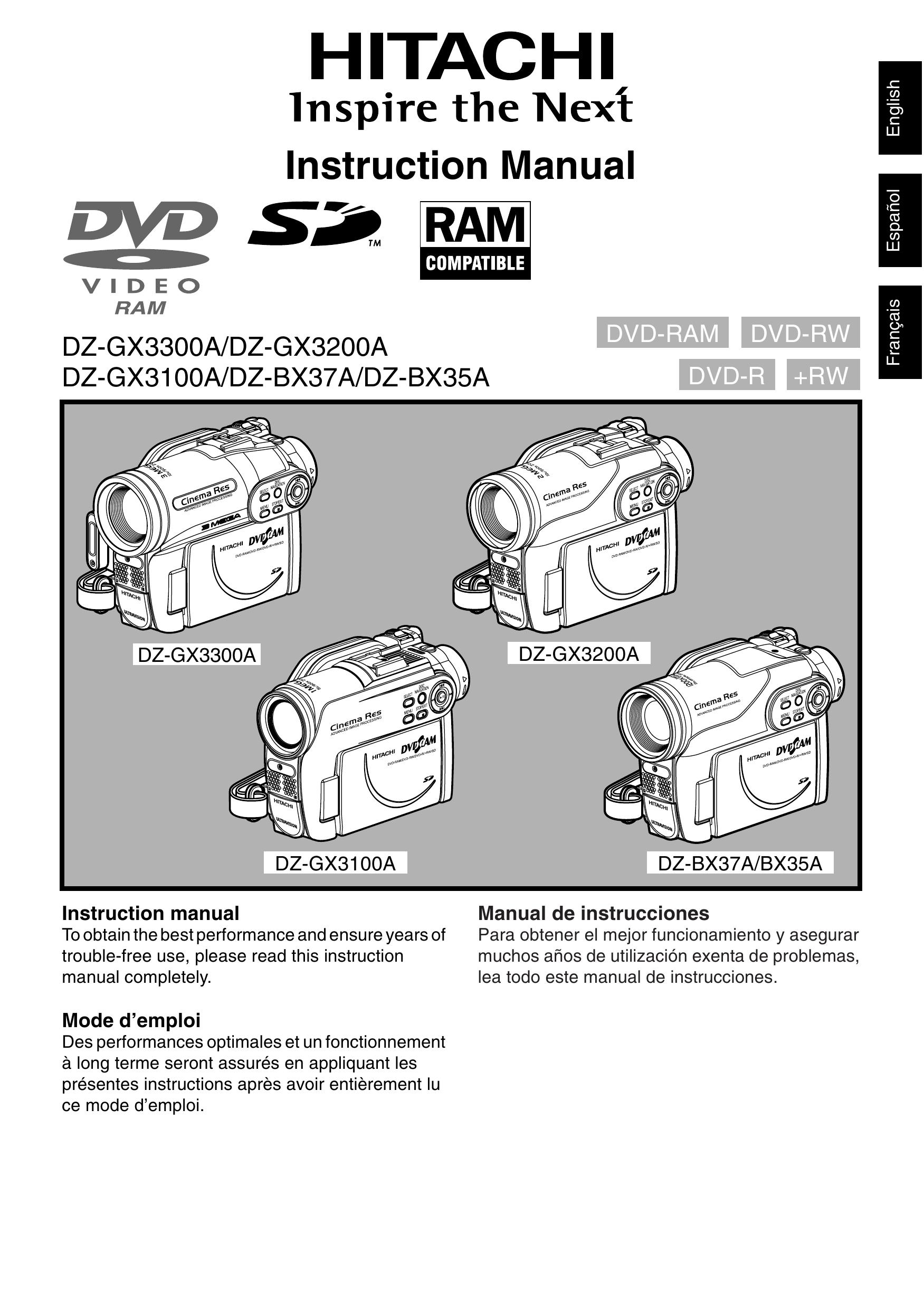Hitachi DZ-B35A Camcorder User Manual