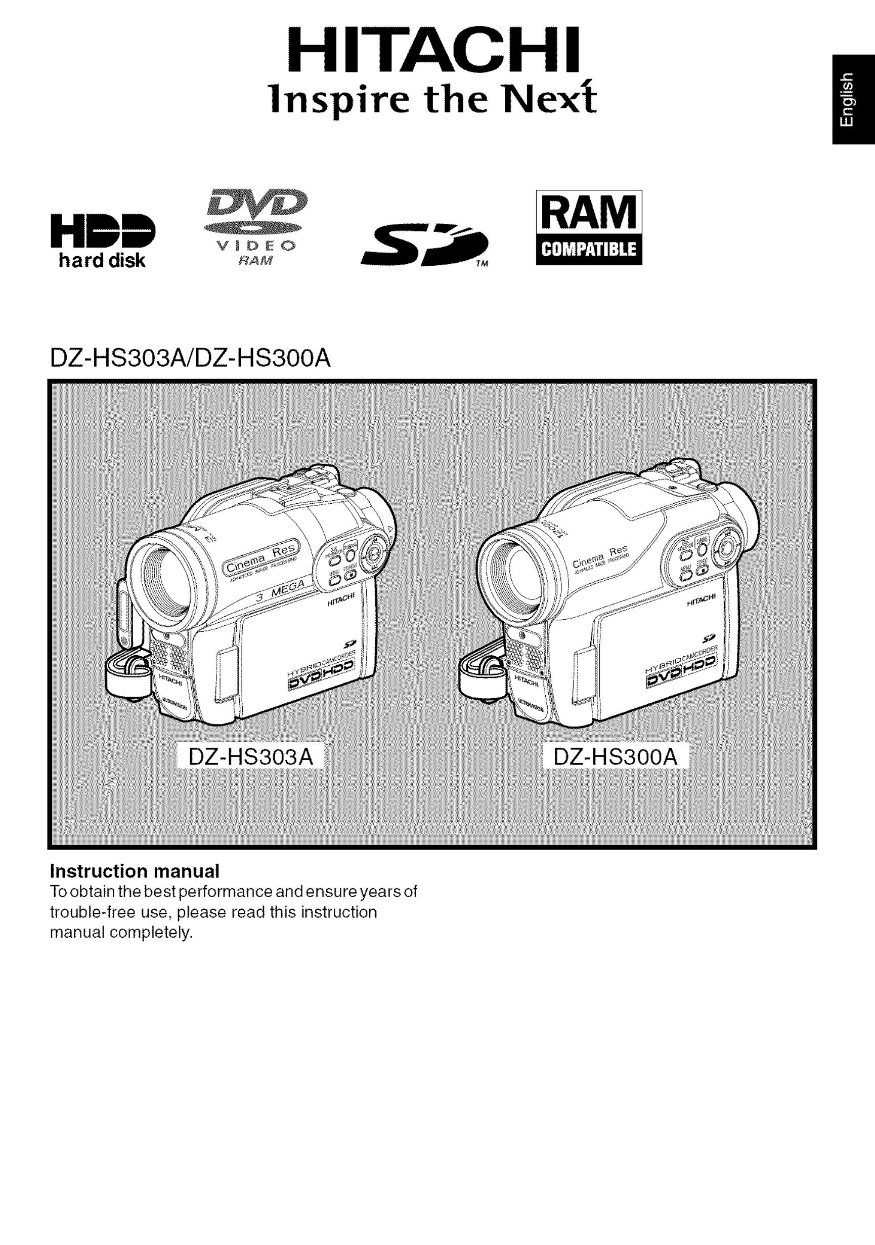 Hitachi DZ-HS3OOA Camcorder User Manual