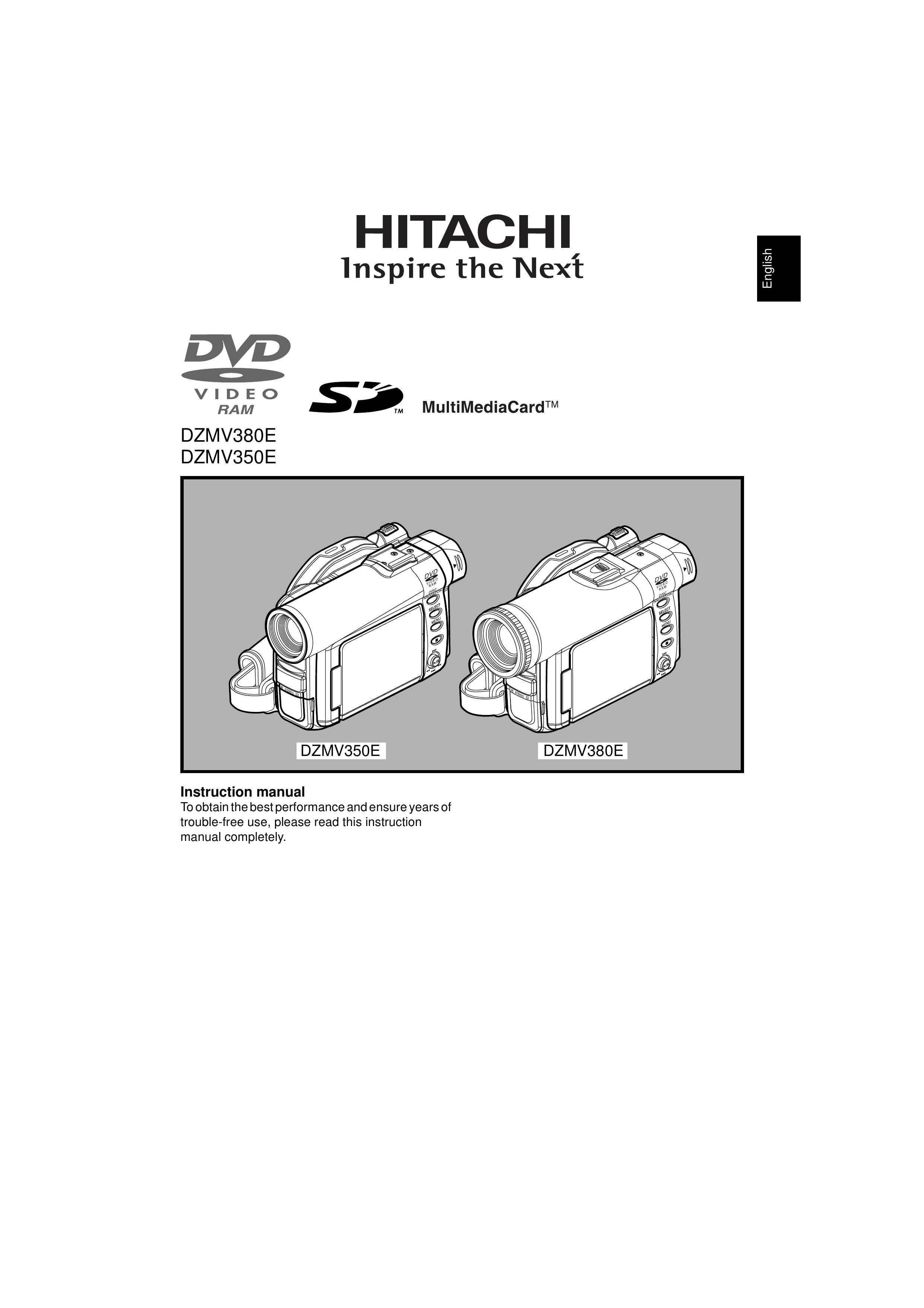 Hitachi DZMV380E Camcorder User Manual