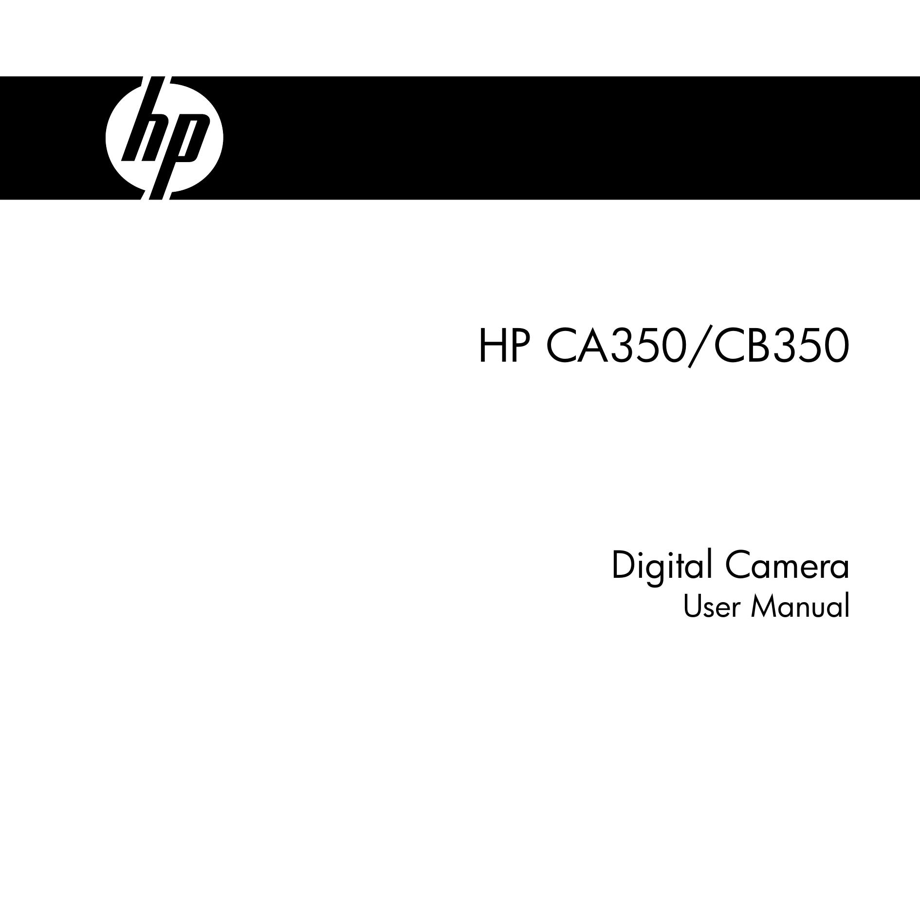 HP (Hewlett-Packard) CB350 Camcorder User Manual
