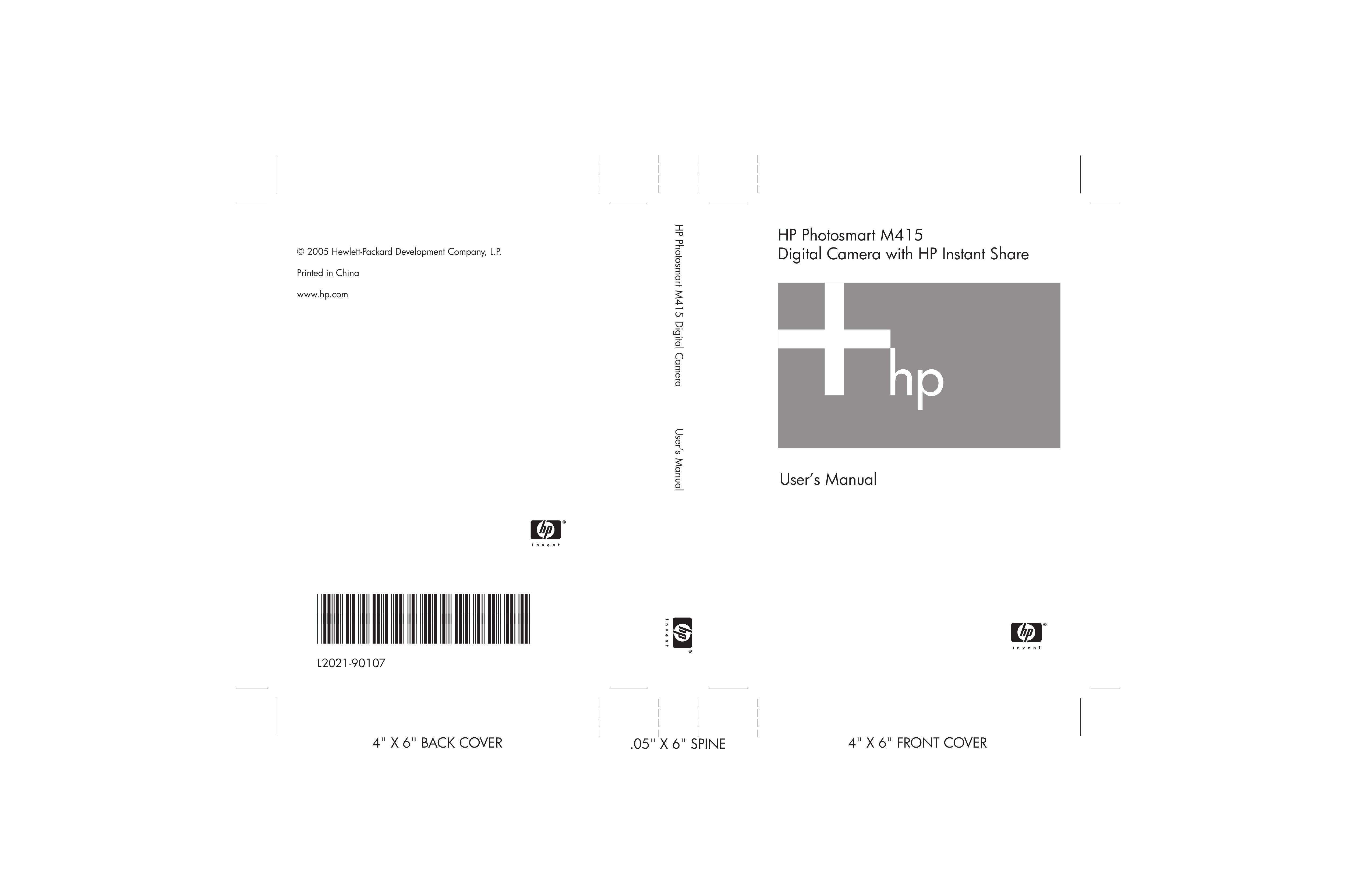 HP (Hewlett-Packard) M415 Digital Camera User Manual