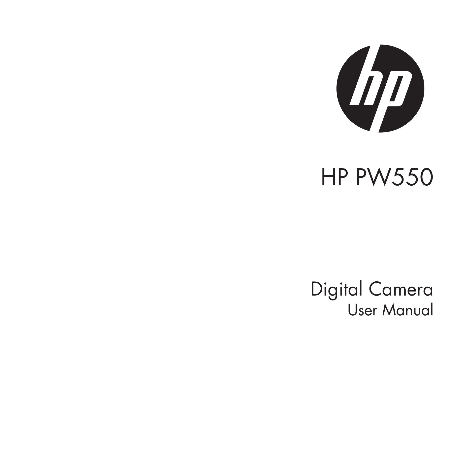 HP (Hewlett-Packard) PW550 Camcorder User Manual