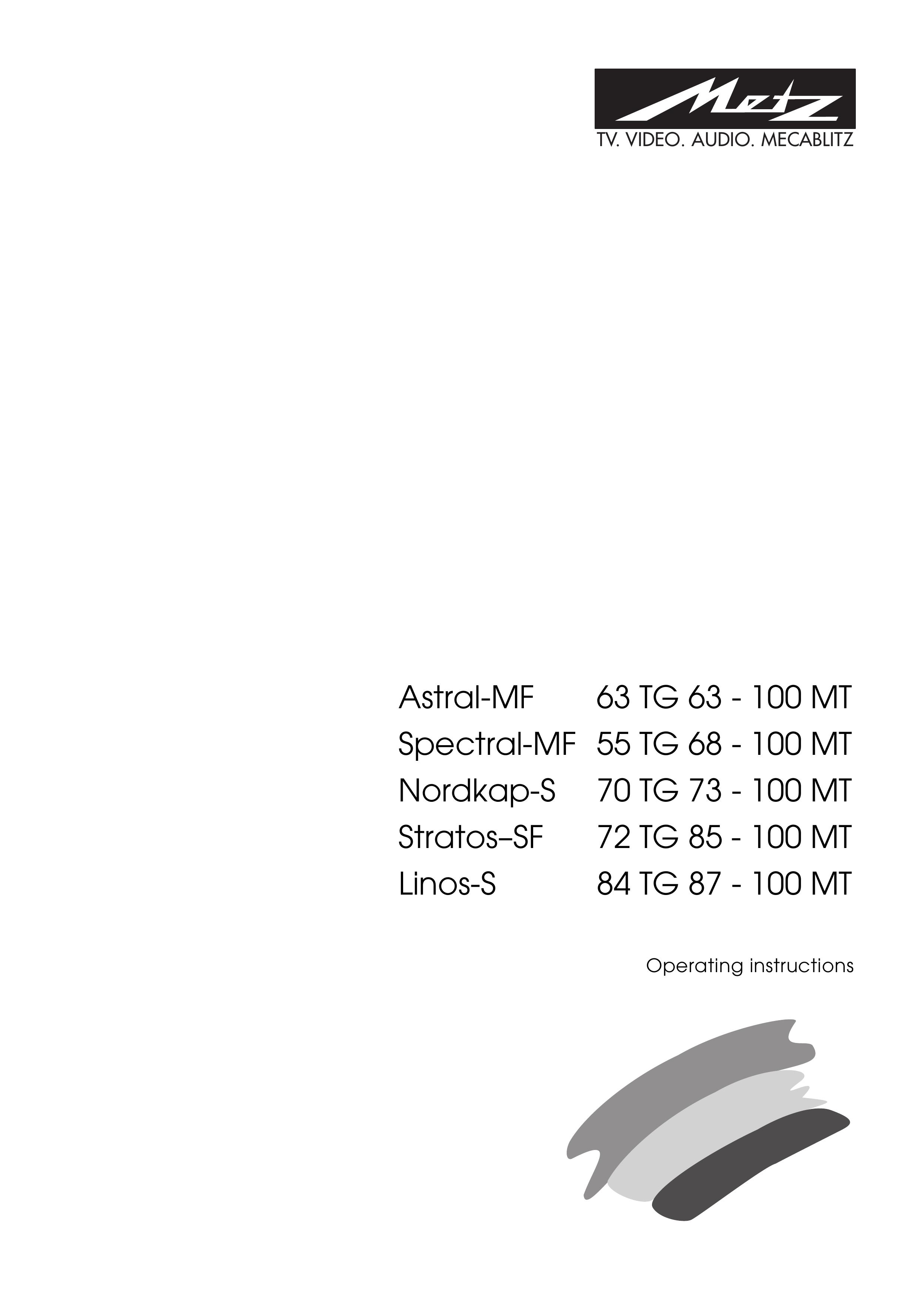 Metz Astral-MF 63 TG 63 - 100 MT, Spectral-MF 55 TG 68 - 100 MT, Nordkap-S 70 TG 73 - 100 MT, Stratos-SF 72 TG 85 - 100 MT, Linos-S 84 TG 87 - 100 MT Camcorder User Manual