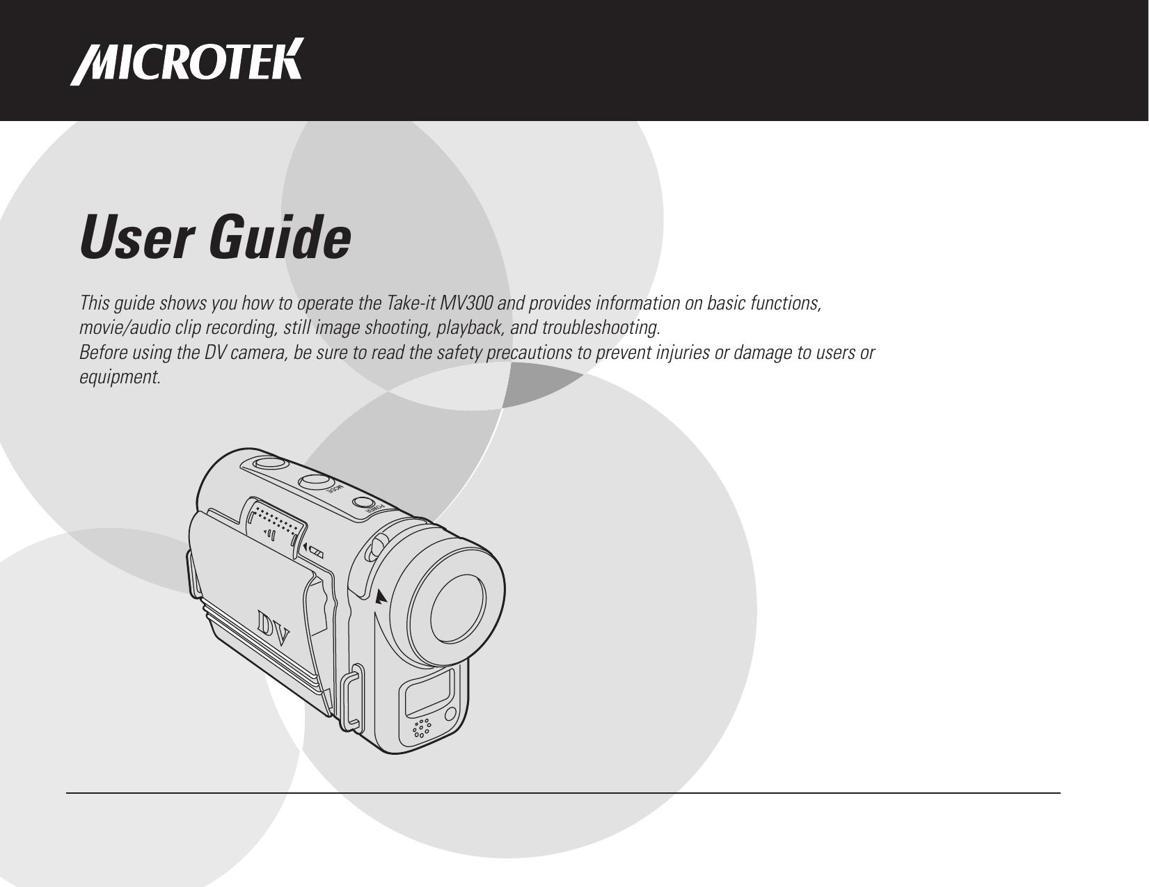 Microtek MV300 Camcorder User Manual