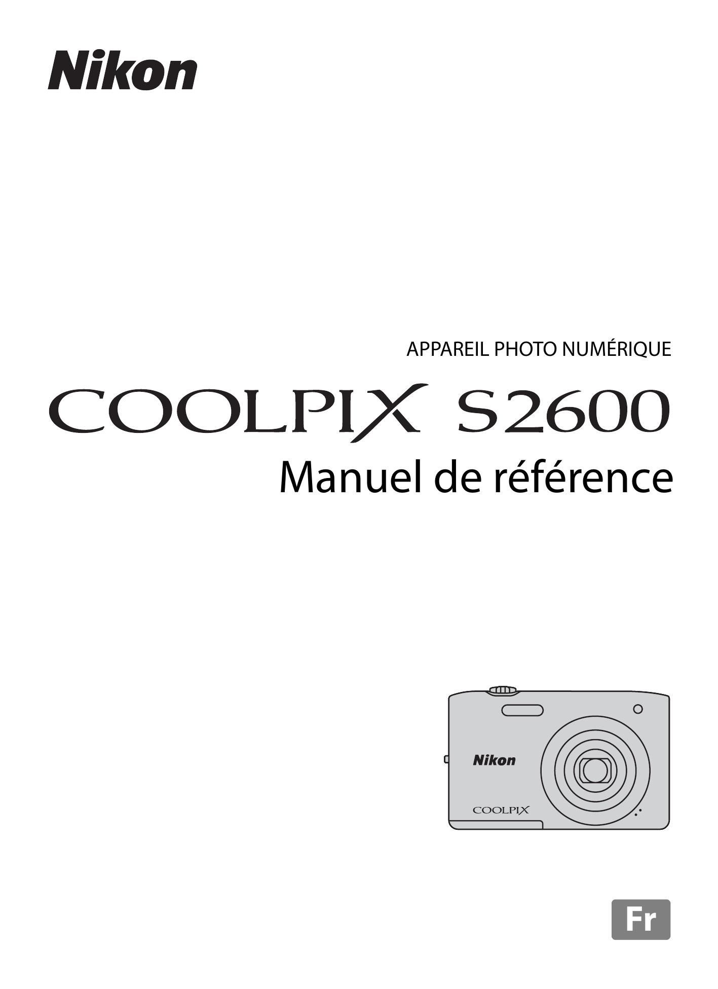 Nikon COOLPIX S2600 Camcorder User Manual