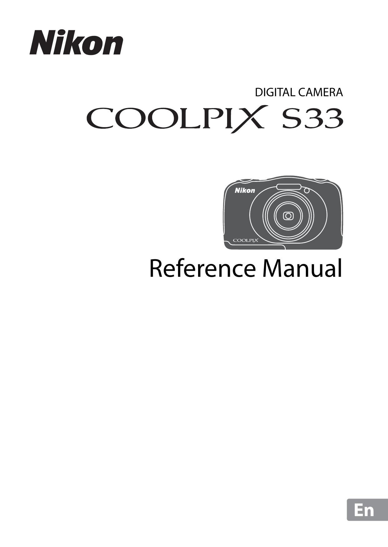 Nikon COOLPIX S33 Camcorder User Manual
