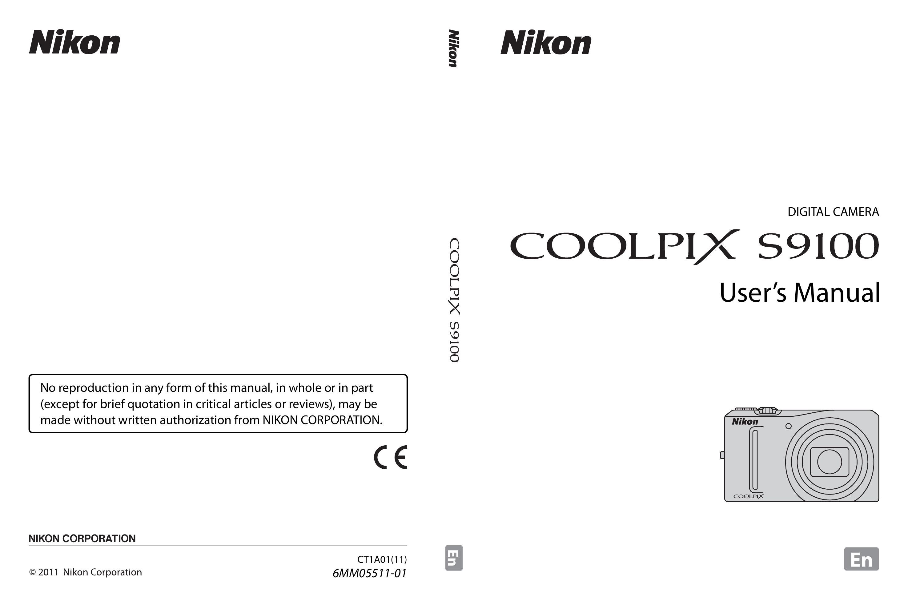 Nikon COOLPIXS9100BLK Camcorder User Manual