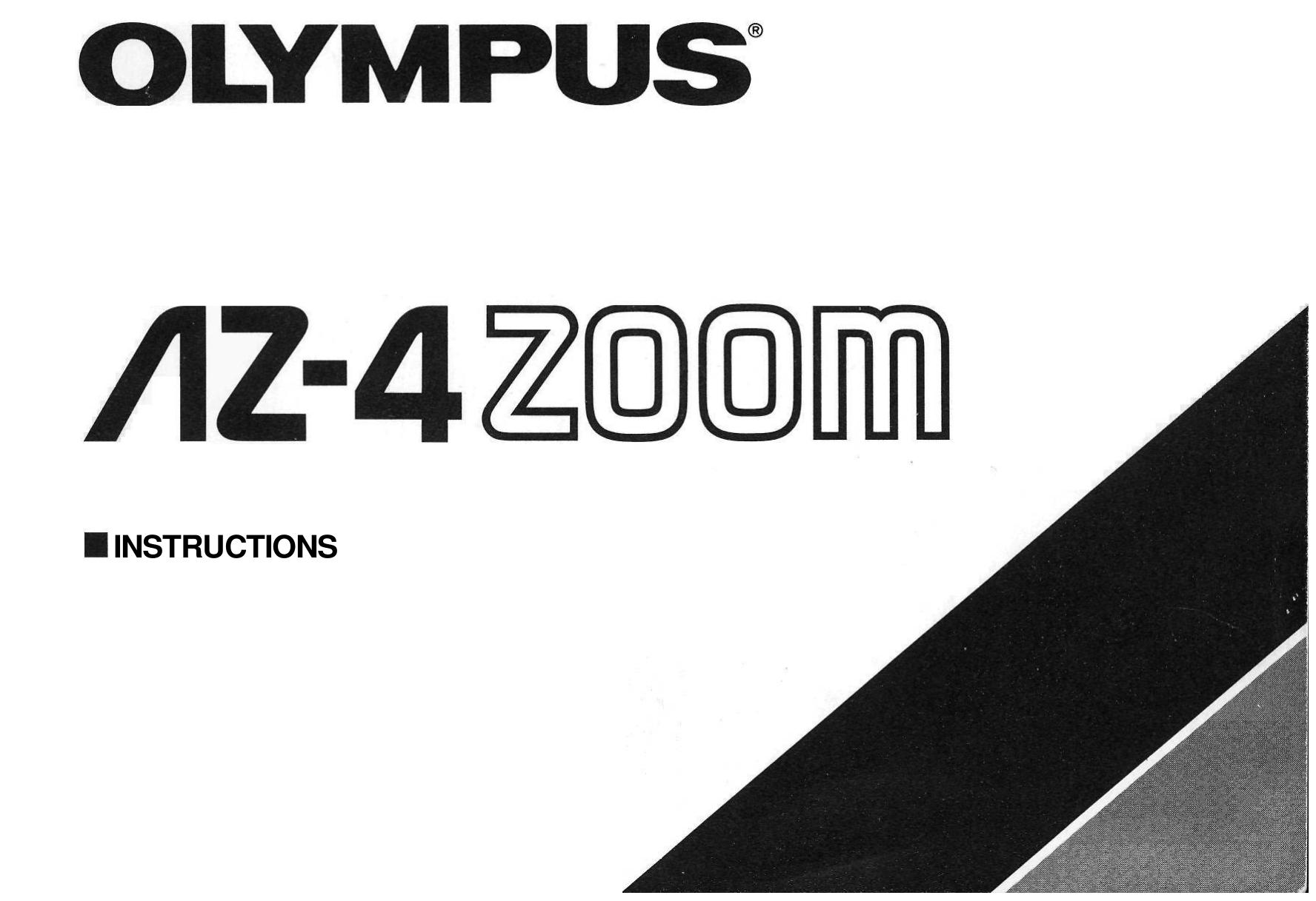 Olympus AZ-4 Zoom Camcorder User Manual