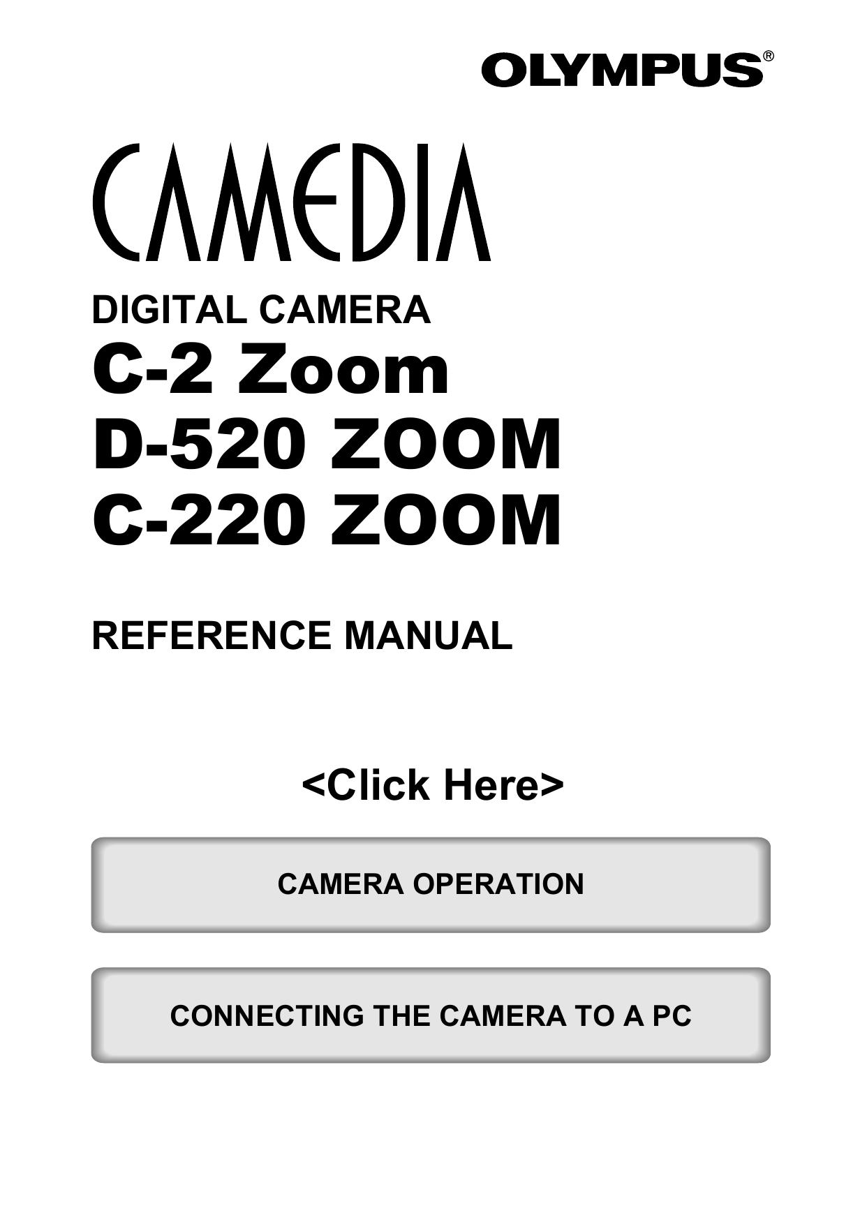 Olympus C-2 ZOOM Camcorder User Manual