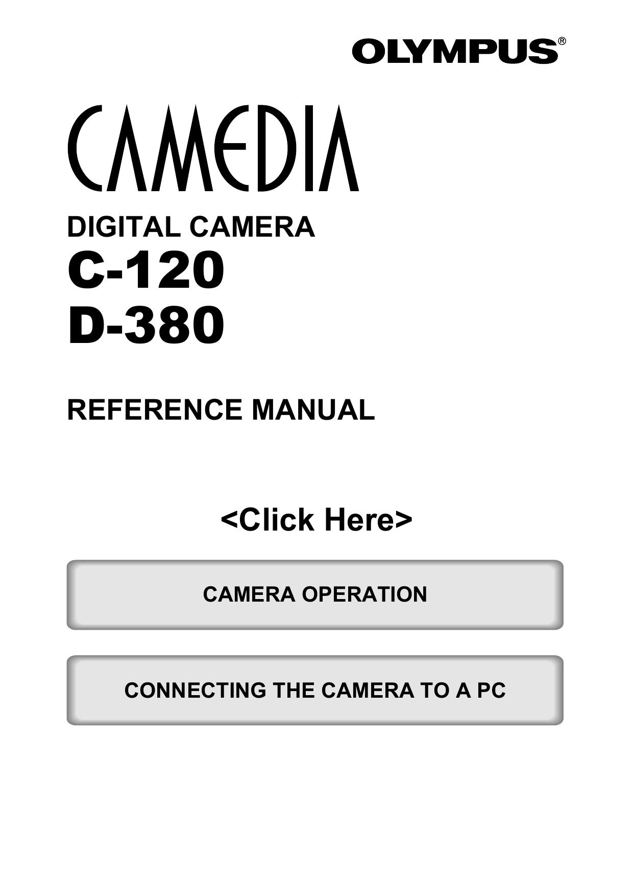 Olympus d-380 Camcorder User Manual