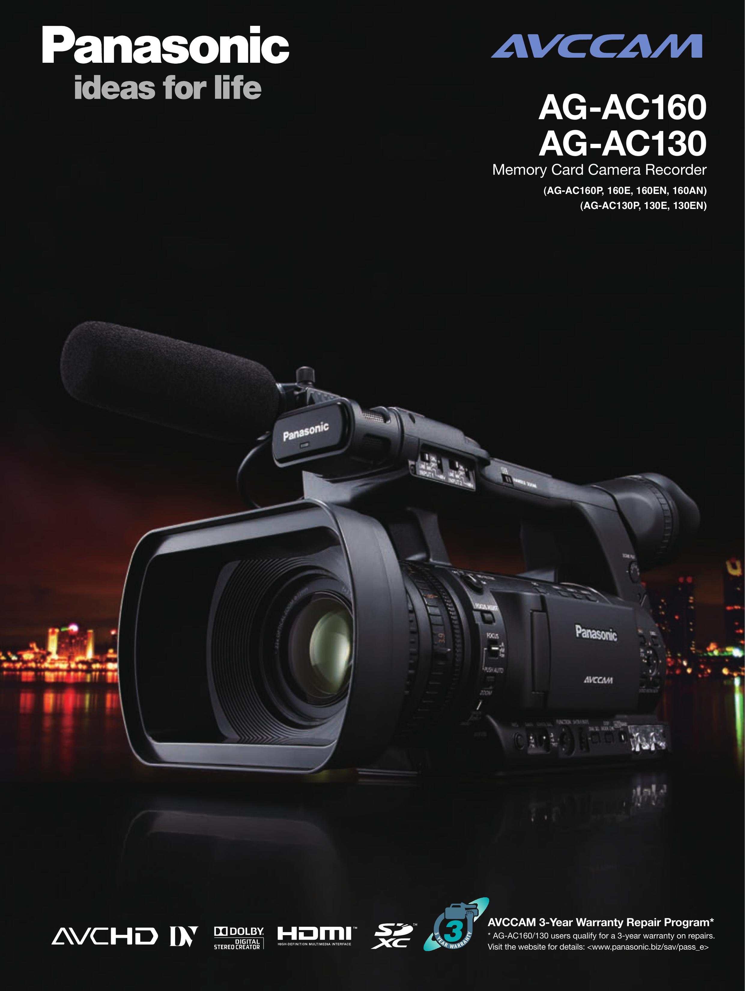 Panasonic AG-AC130 Camcorder User Manual